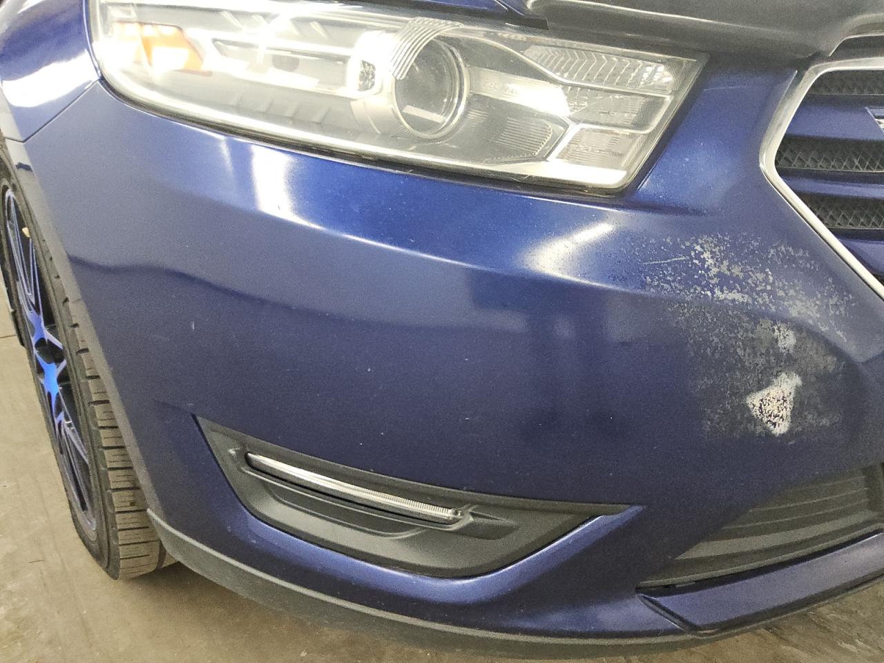 2013 Ford Taurus Limited Blue vin: 1FAHP2F87DG200268 Damage: Front Bumper, Oxidized, > 12 Inches