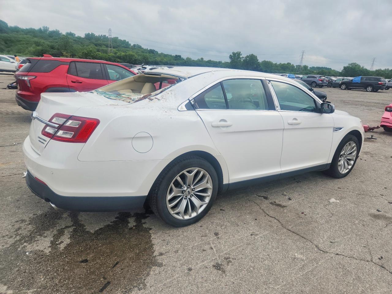 2014 Ford Taurus Limited White vin: 1FAHP2F87EG133334