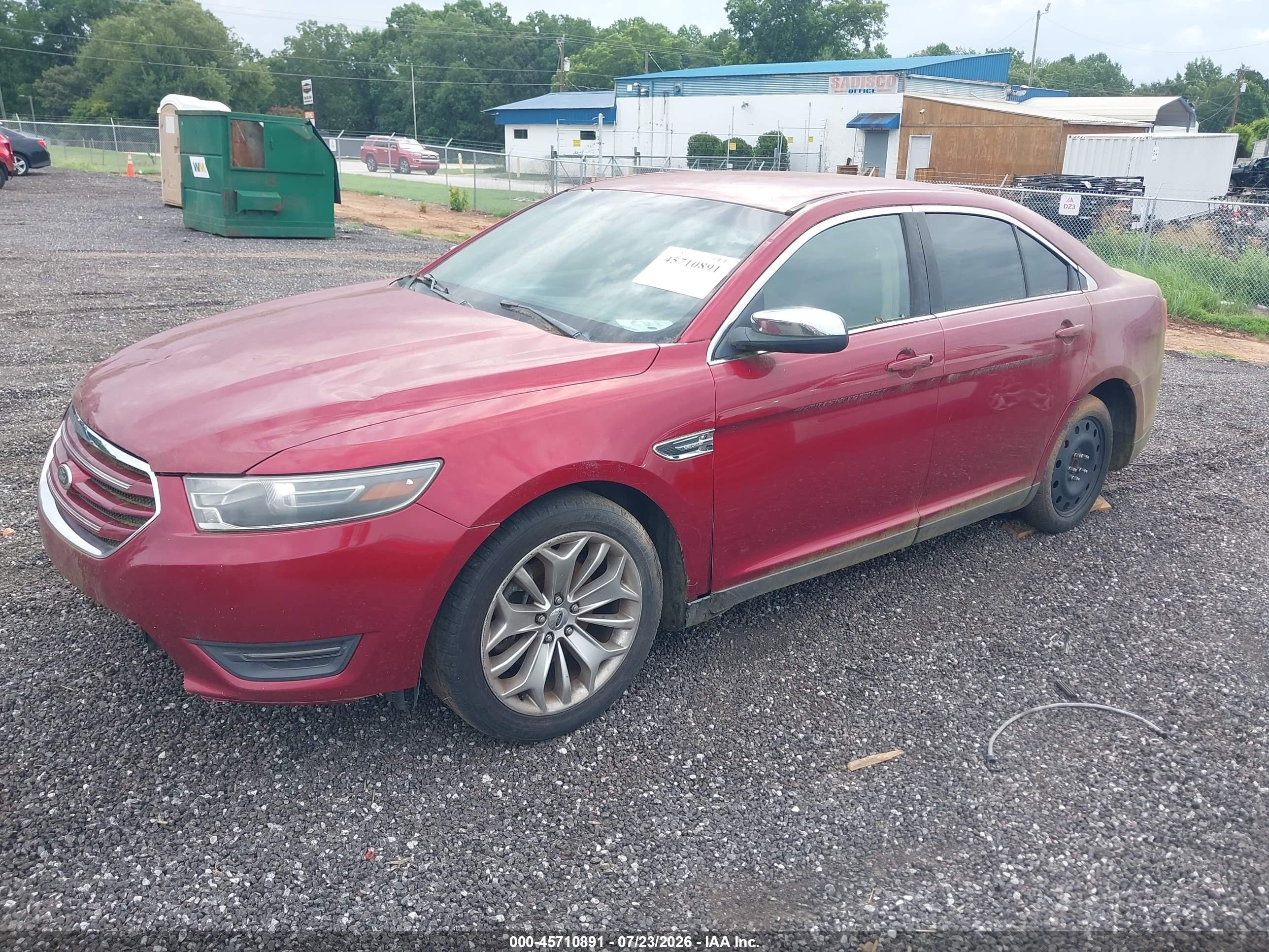 2014 Ford Taurus Limited Red vin: 1FAHP2F87EG176703