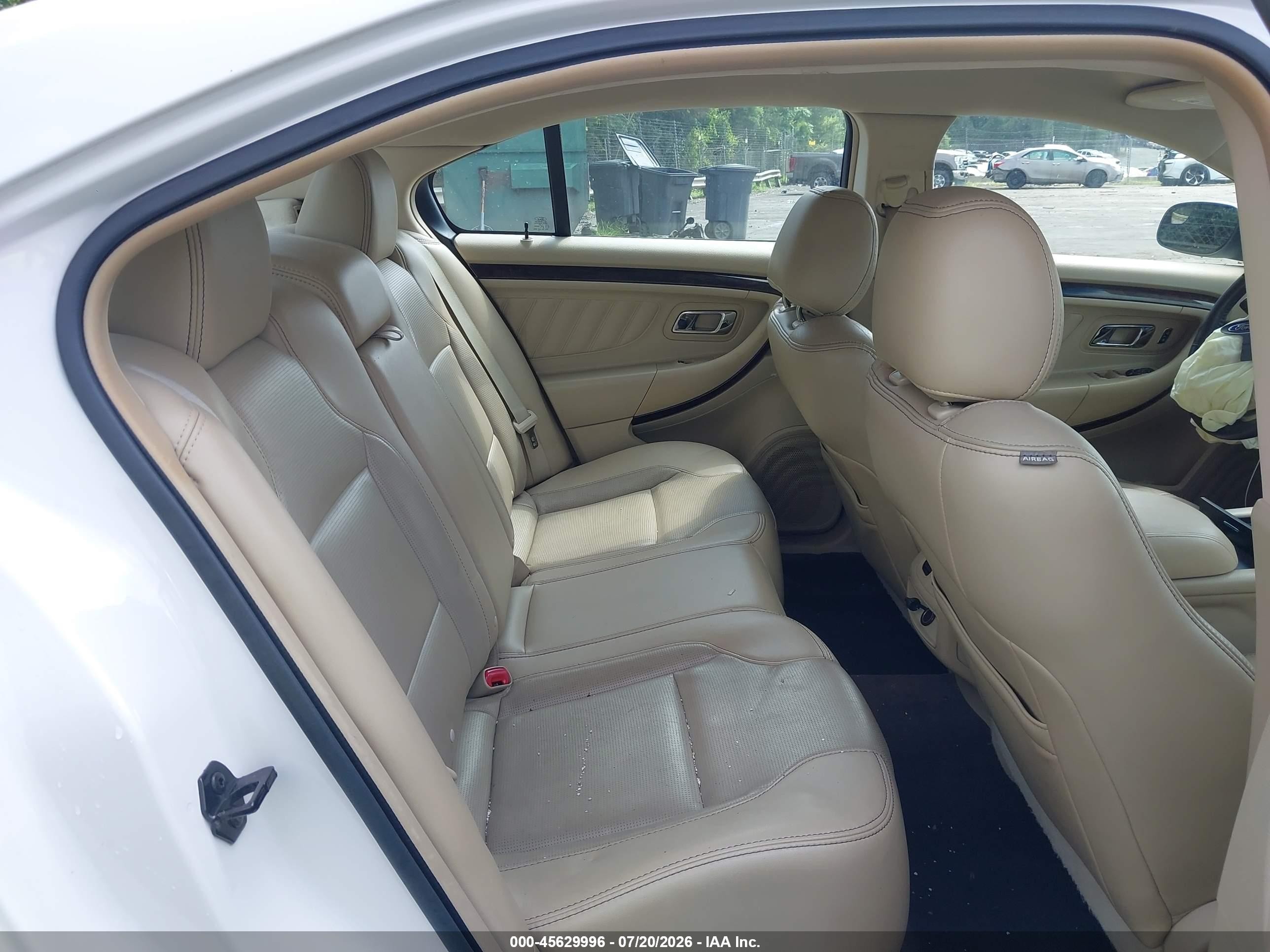 2015 Ford Taurus Limited White vin: 1FAHP2F87FG103686