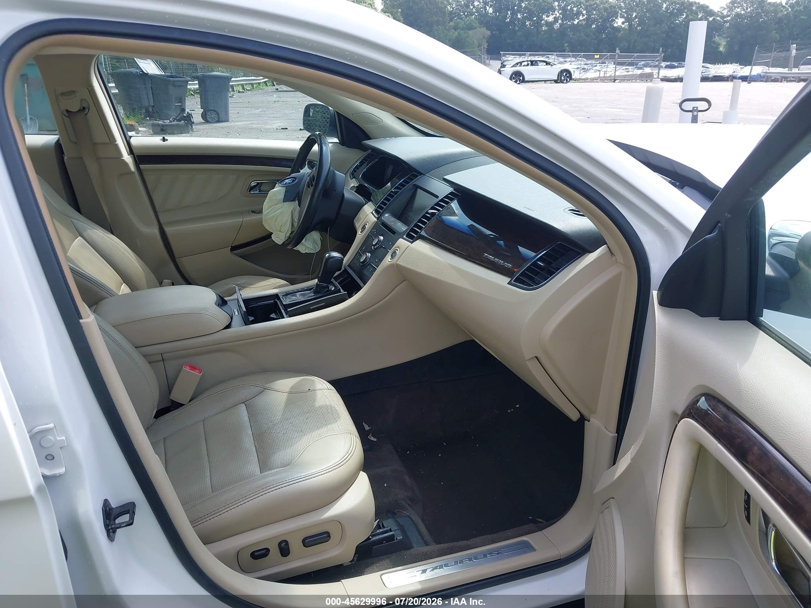 2015 Ford Taurus Limited White vin: 1FAHP2F87FG103686