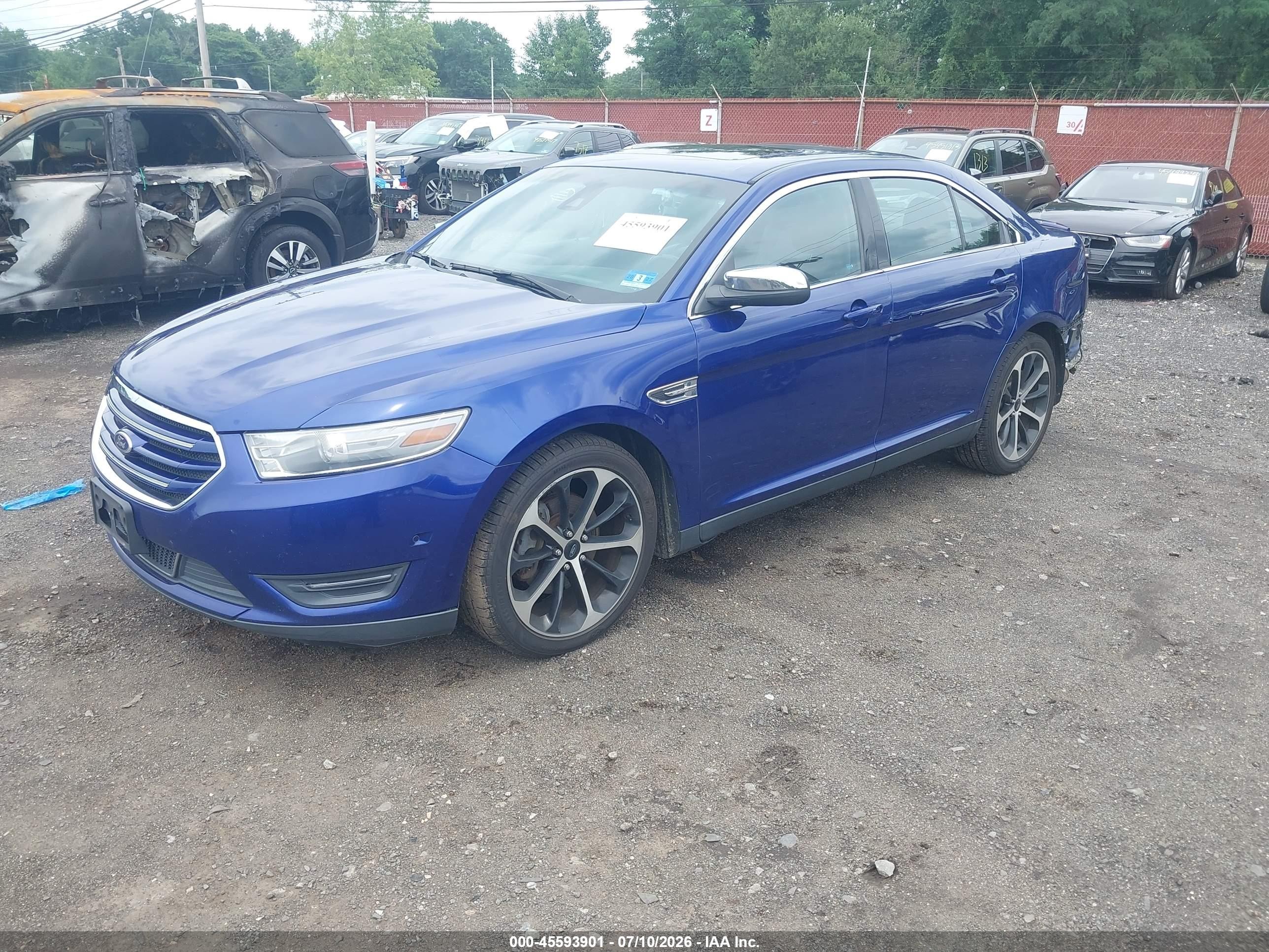 2014 Ford Taurus Limited Blue vin: 1FAHP2F88EG133438