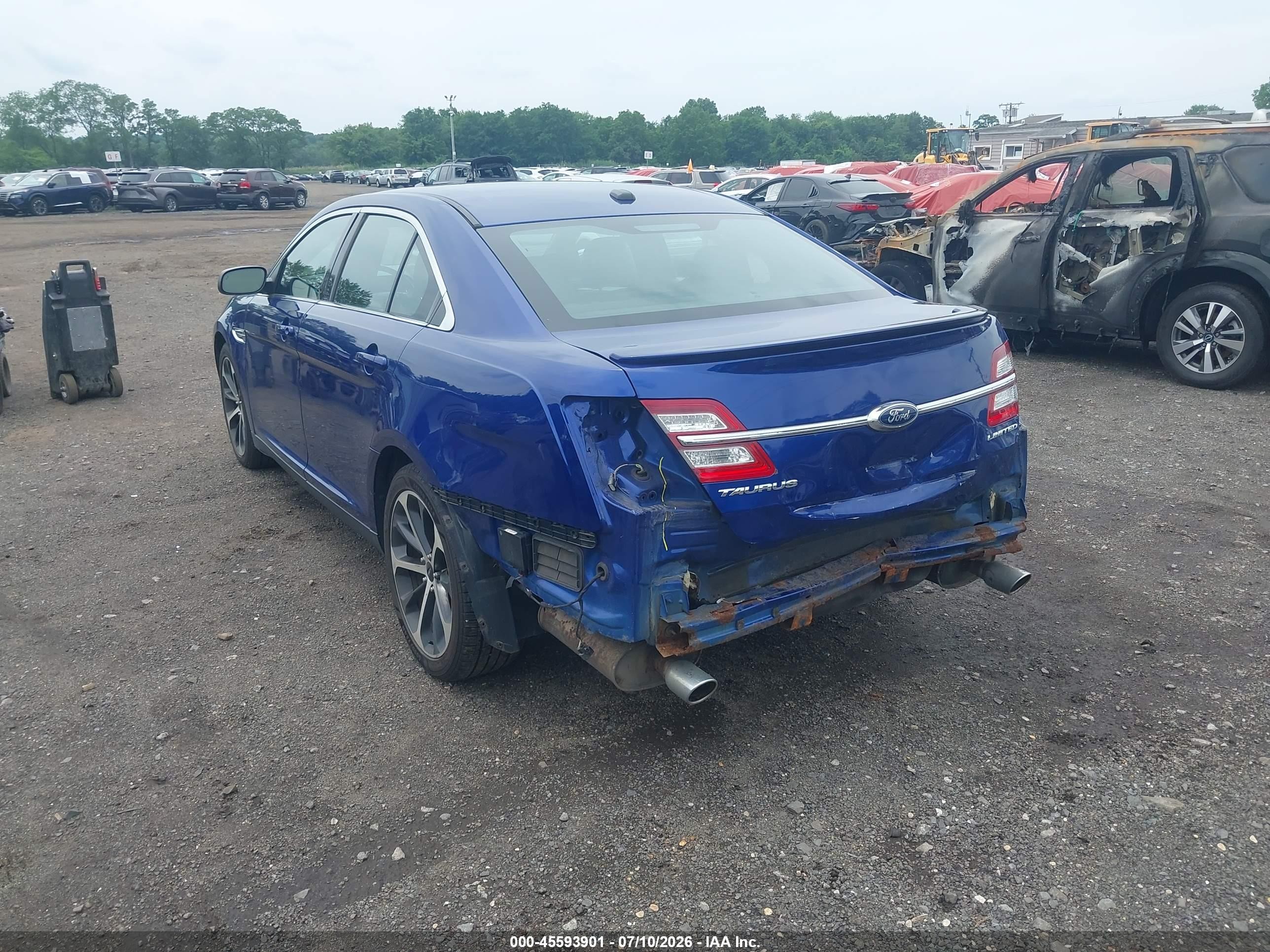 2014 Ford Taurus Limited Blue vin: 1FAHP2F88EG133438