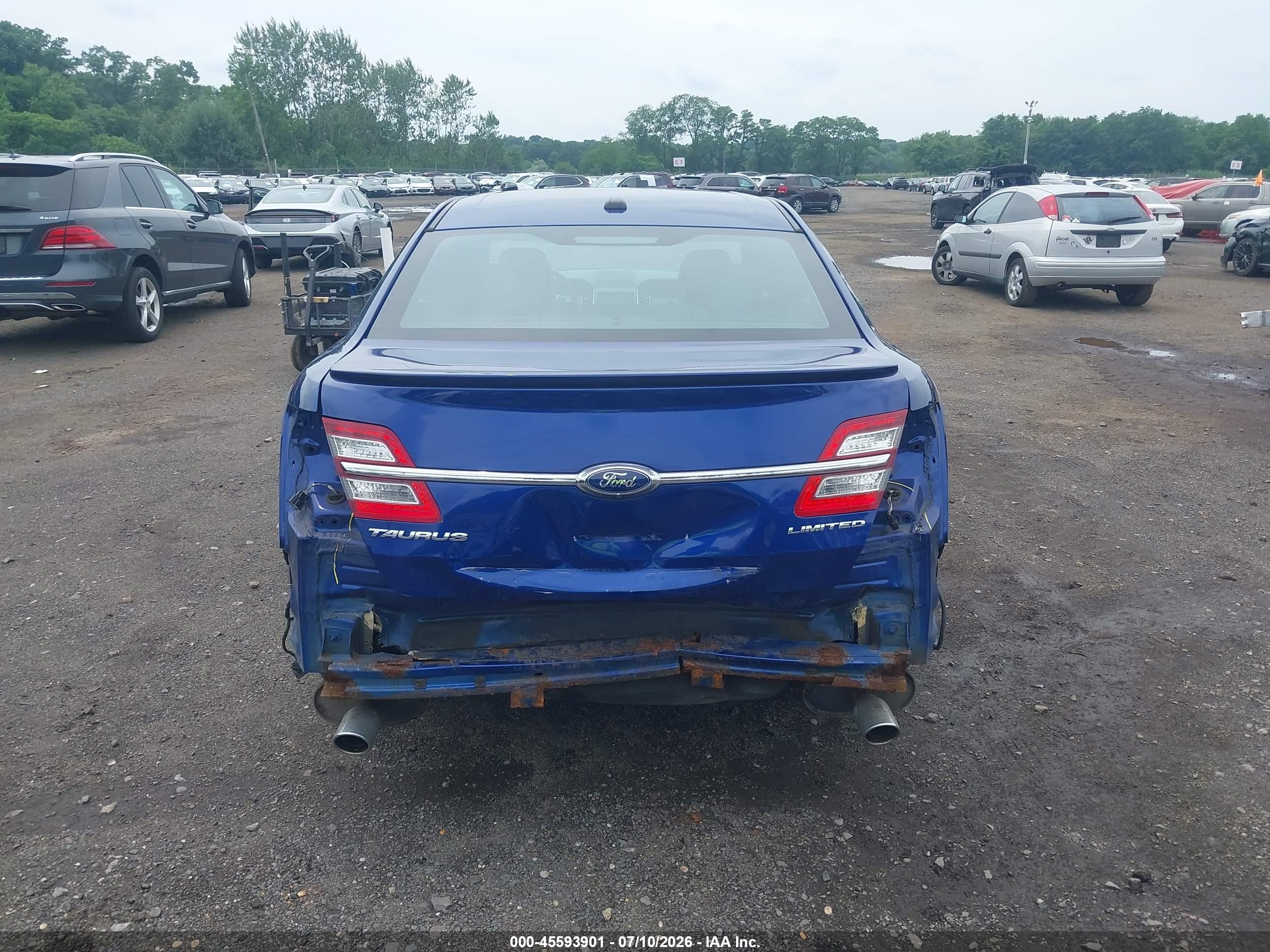 2014 Ford Taurus Limited Blue vin: 1FAHP2F88EG133438
