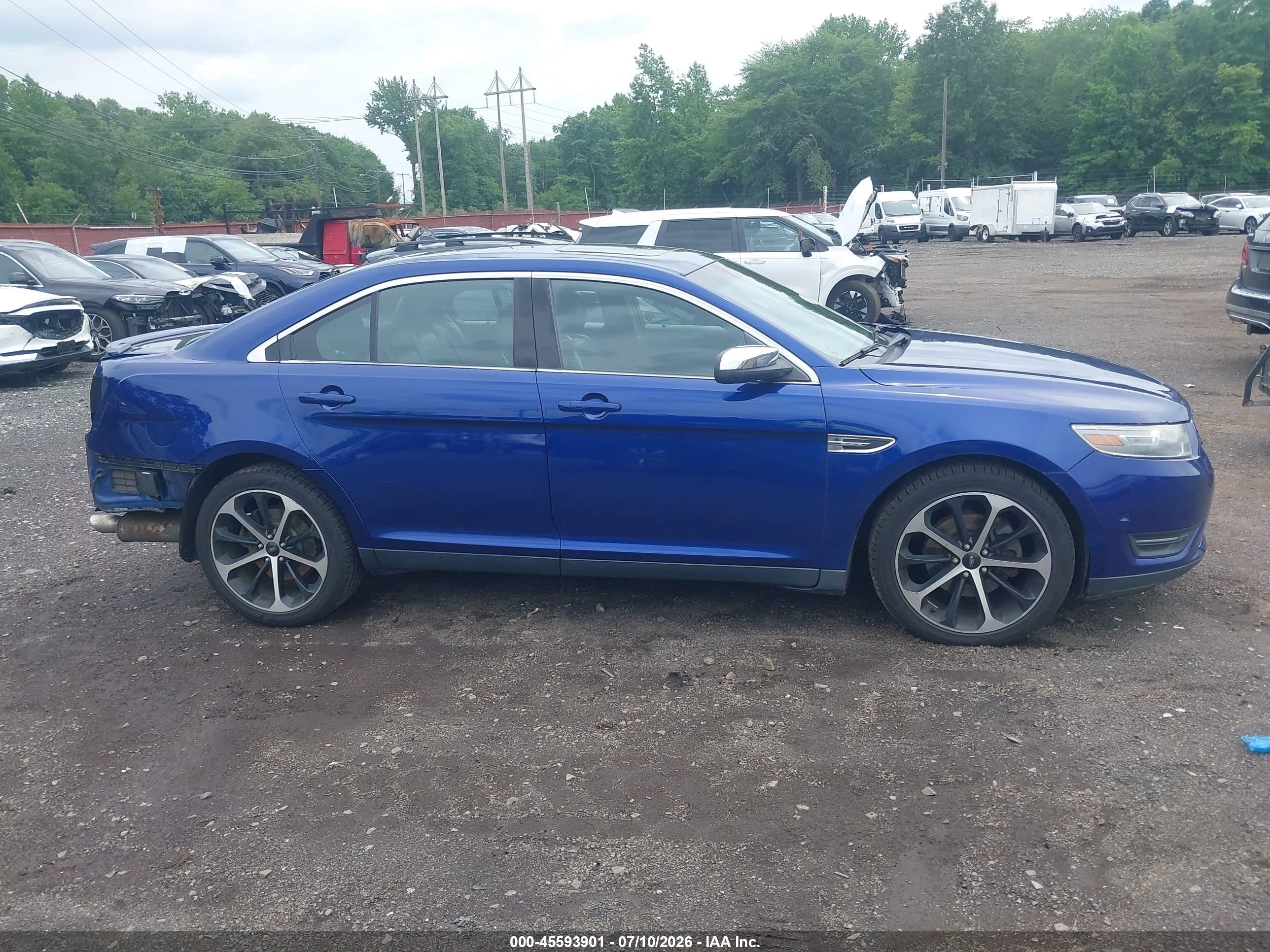2014 Ford Taurus Limited Blue vin: 1FAHP2F88EG133438