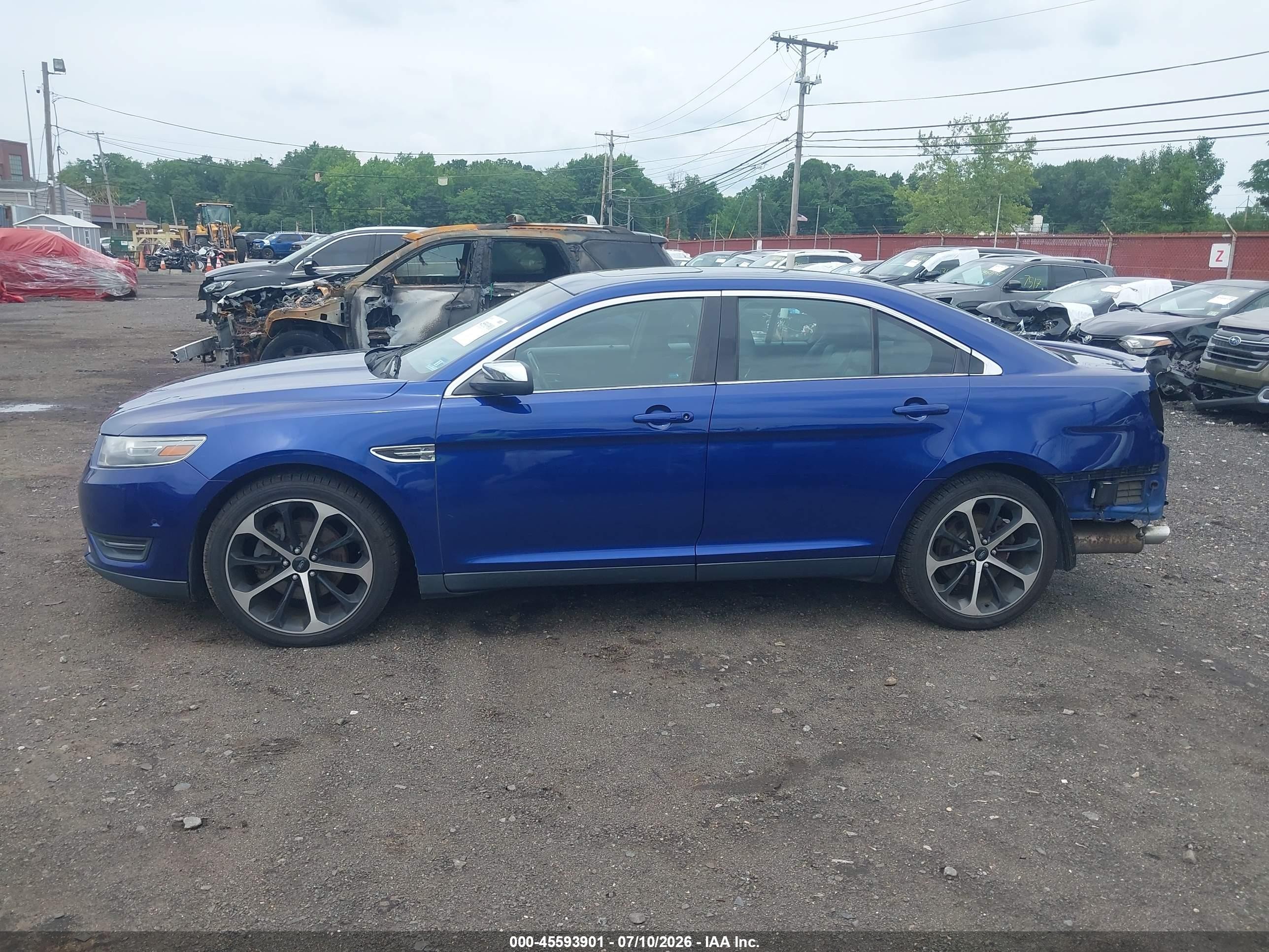 2014 Ford Taurus Limited Blue vin: 1FAHP2F88EG133438