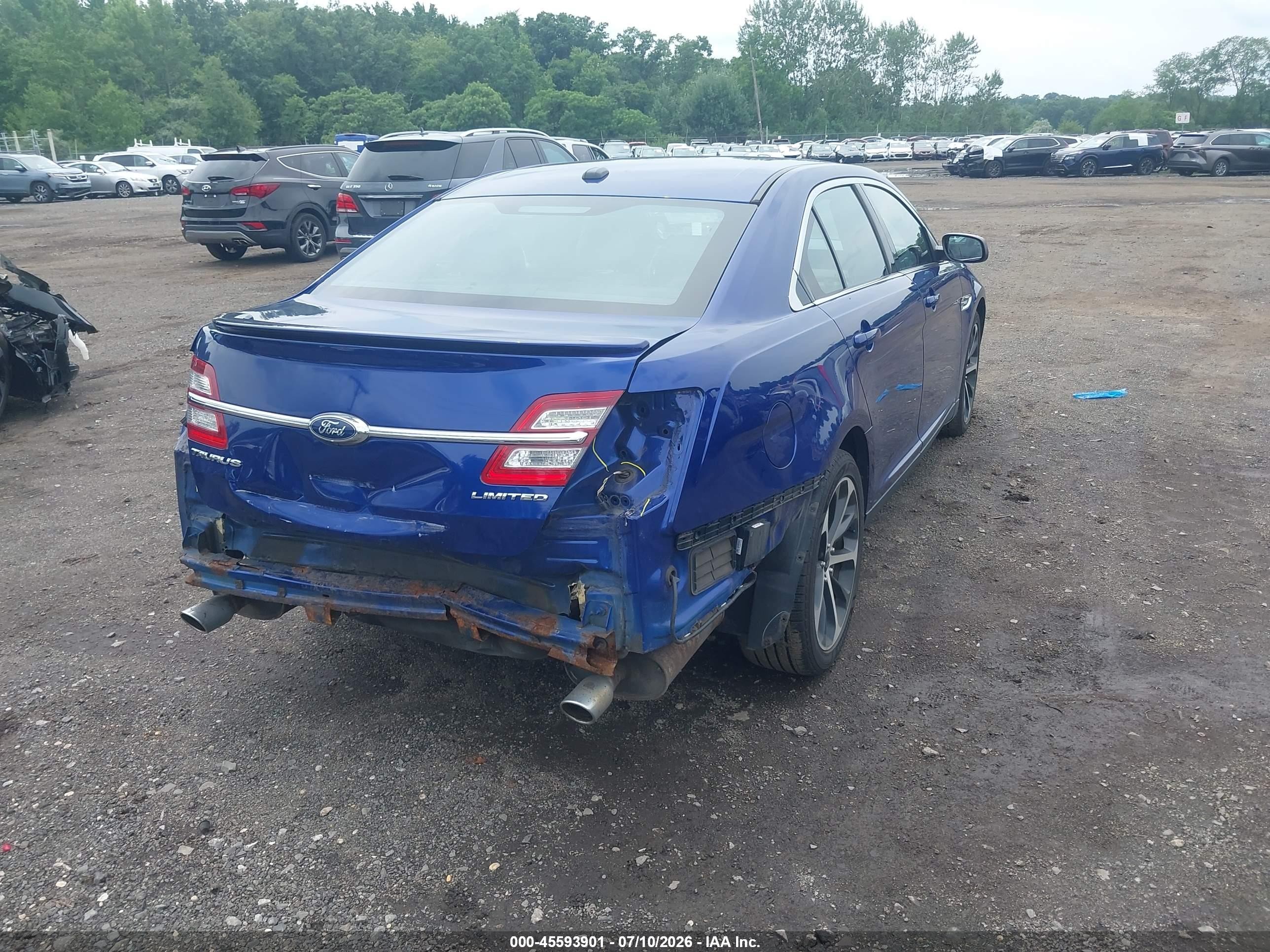 2014 Ford Taurus Limited Blue vin: 1FAHP2F88EG133438