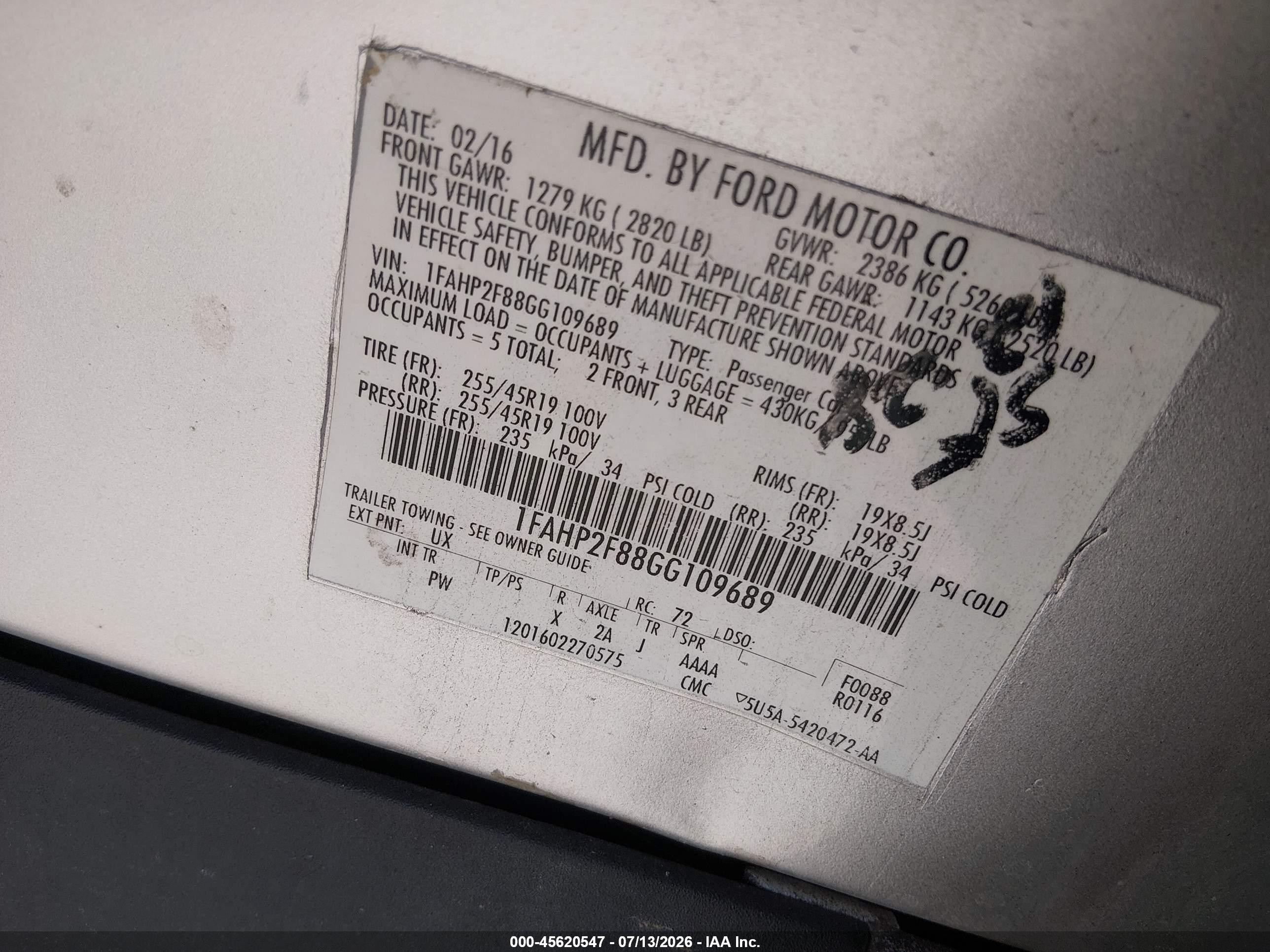 2016 Ford Taurus Limited Silver vin: 1FAHP2F88GG109689