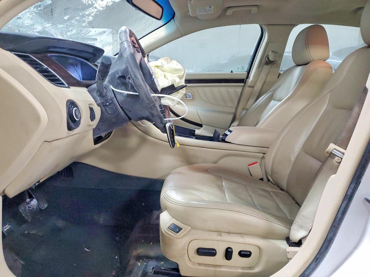 2013 Ford Taurus Limited White vin: 1FAHP2F89DG148058