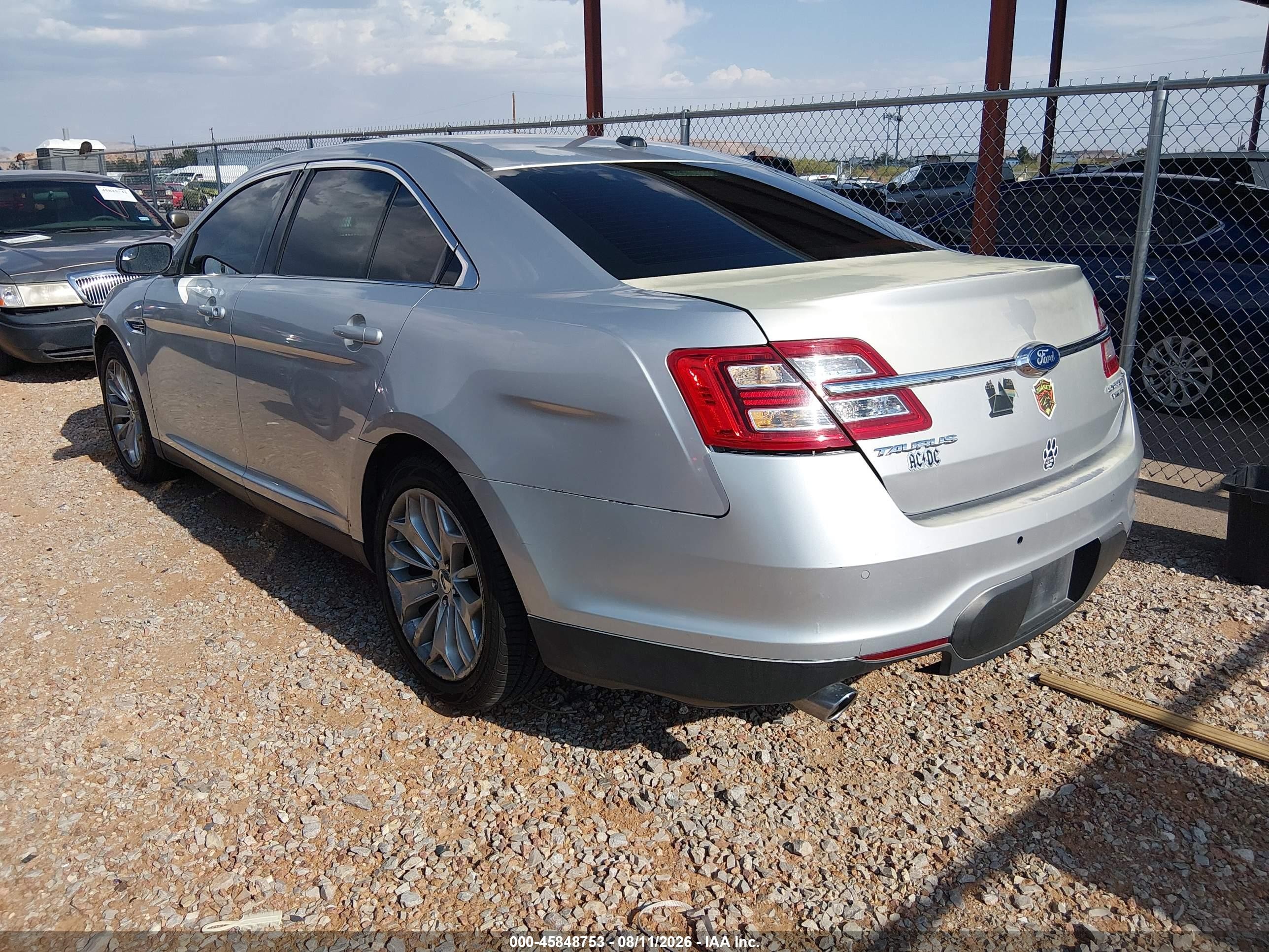 2013 Ford Taurus Limited Silver vin: 1FAHP2F89DG204287