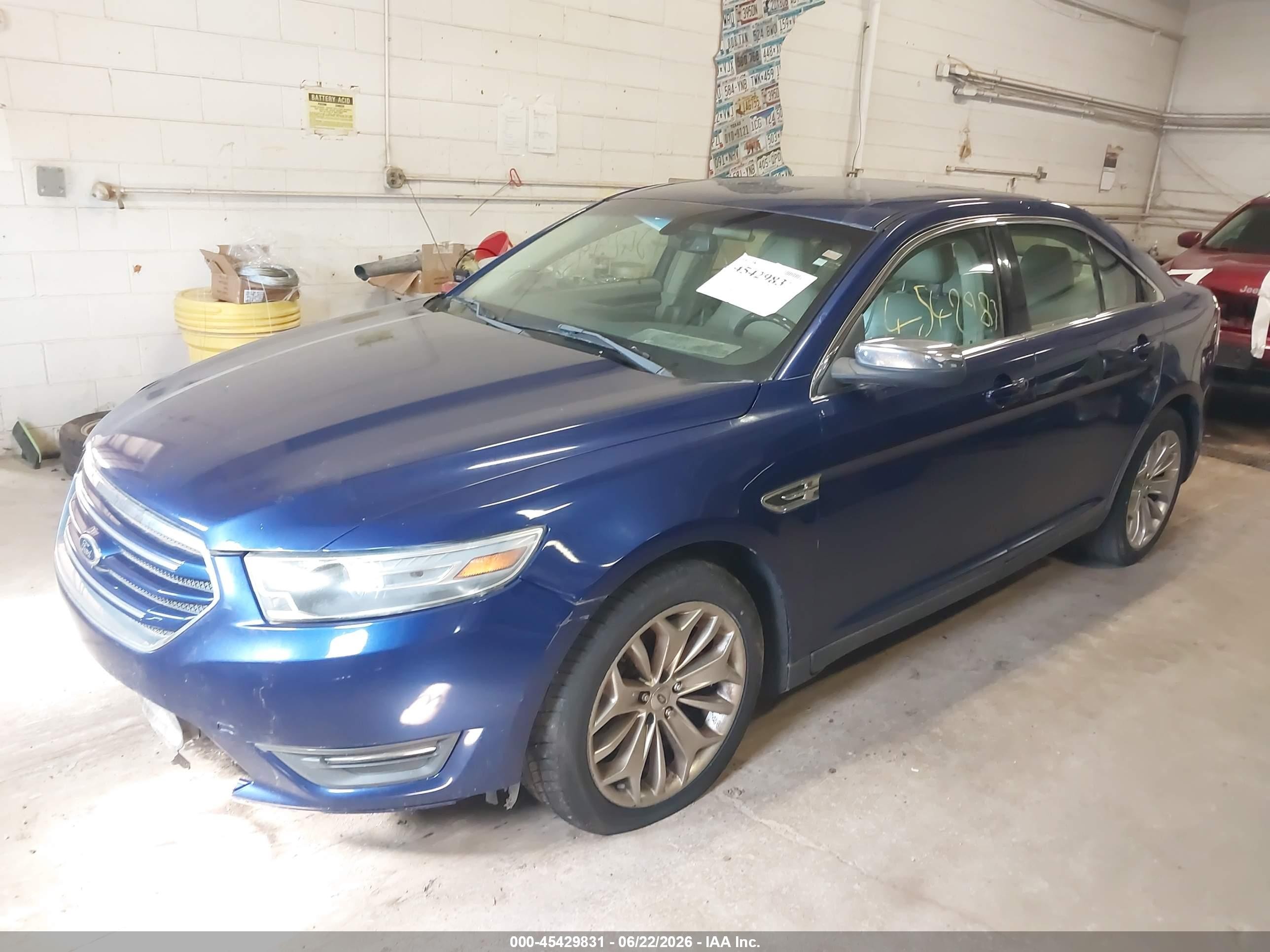 2013 Ford Taurus Limited Blue vin: 1FAHP2F89DG226290