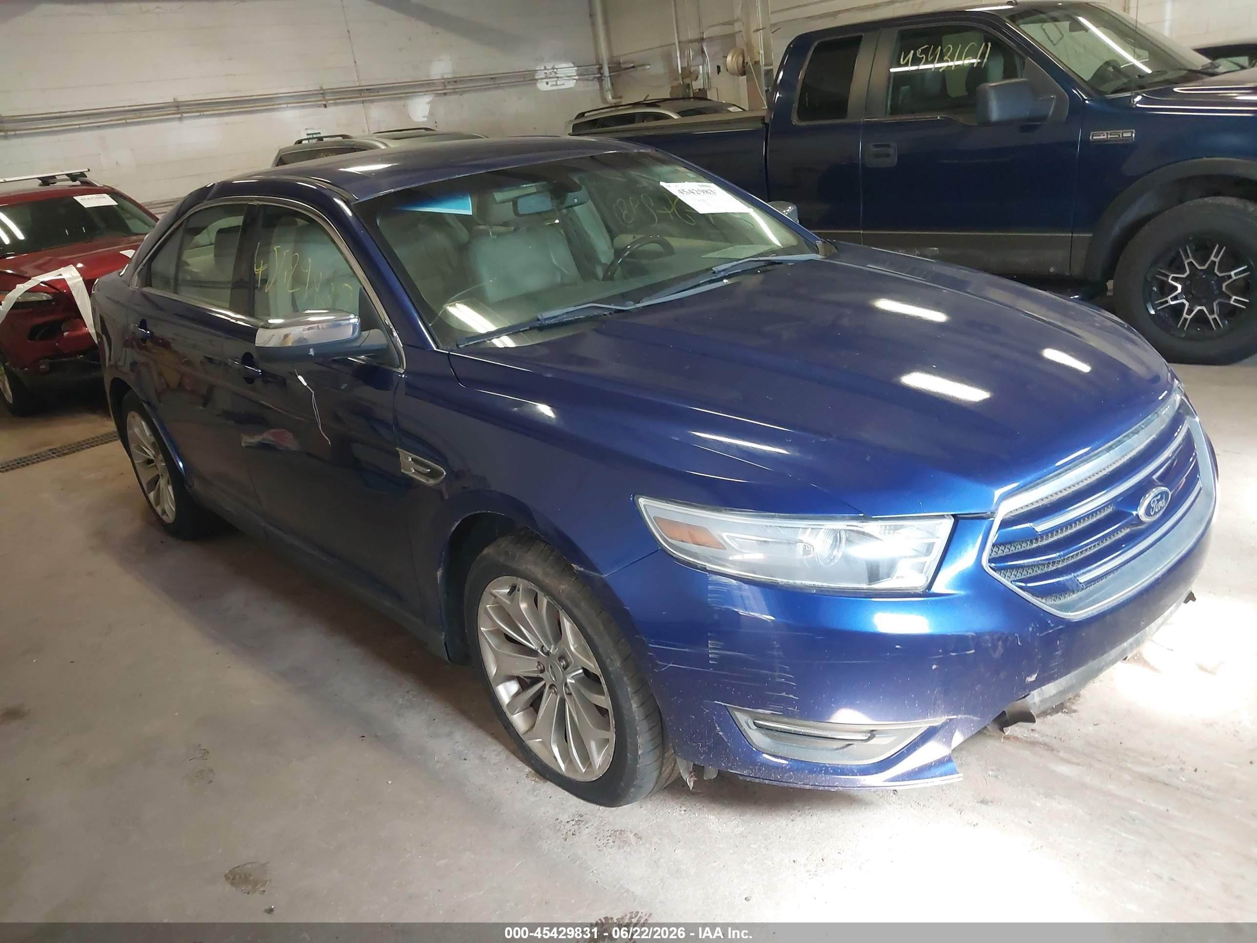 2013 Ford Taurus Limited Blue vin: 1FAHP2F89DG226290