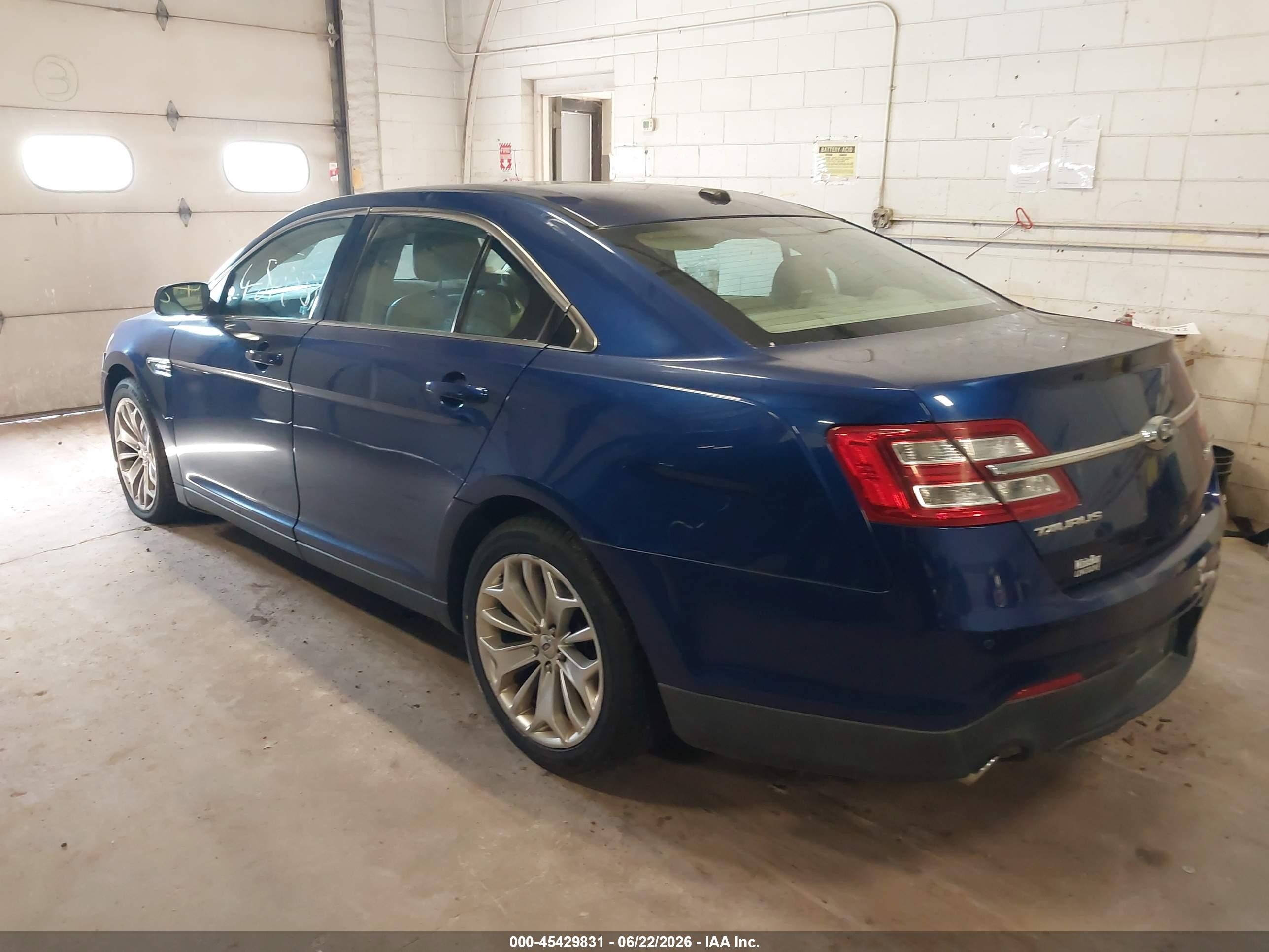 2013 Ford Taurus Limited Blue vin: 1FAHP2F89DG226290