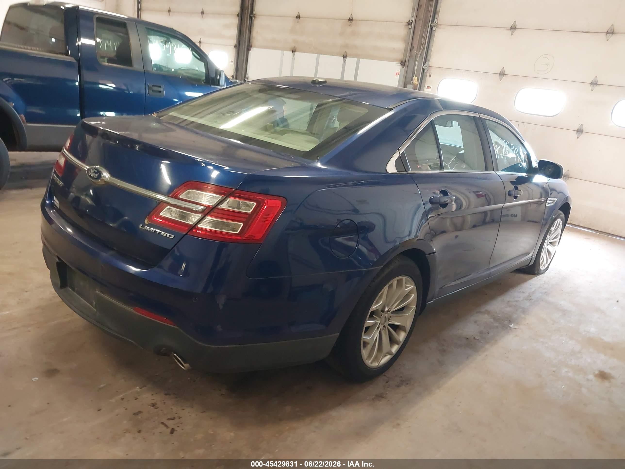 2013 Ford Taurus Limited Blue vin: 1FAHP2F89DG226290