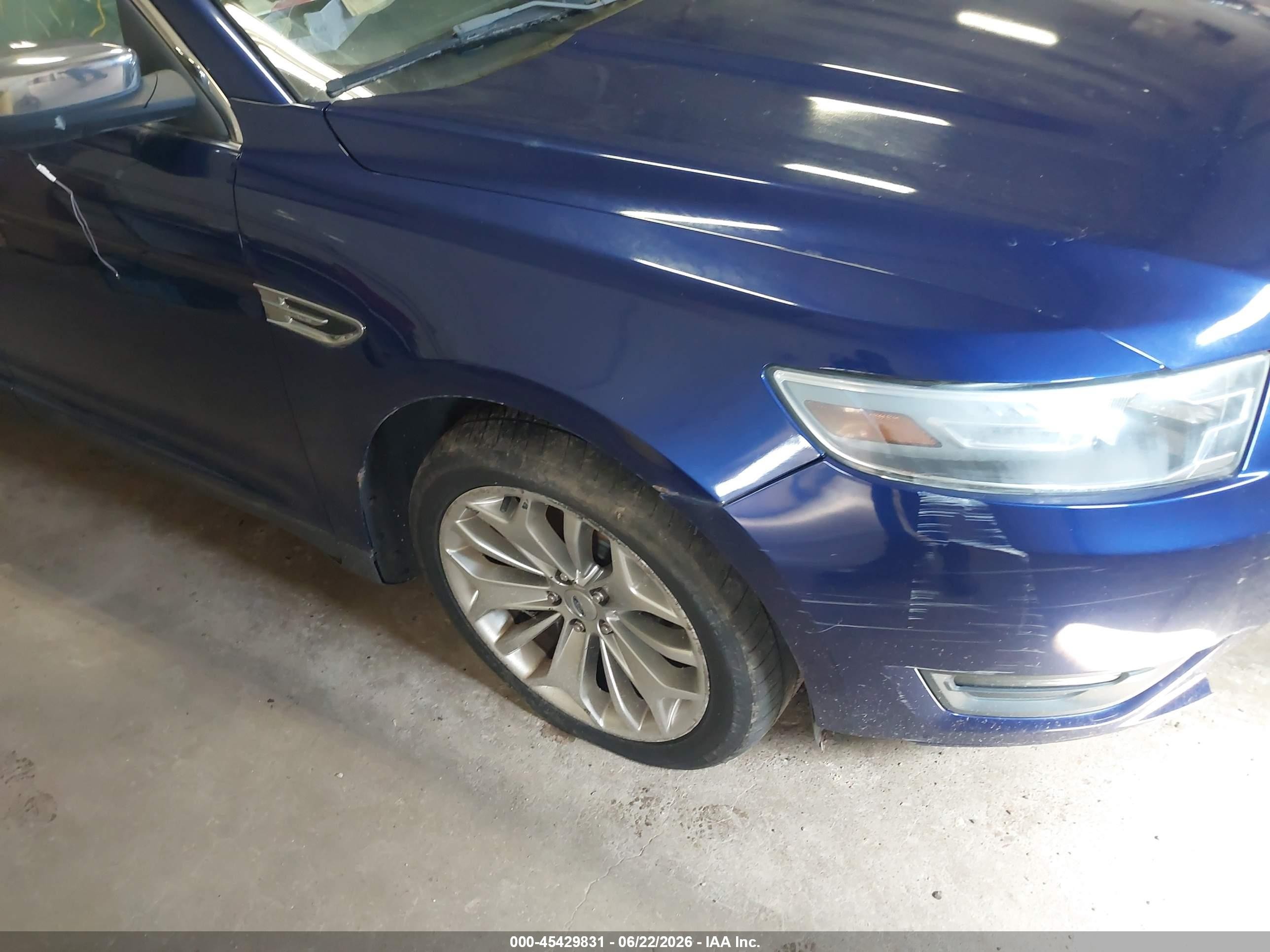 2013 Ford Taurus Limited Blue vin: 1FAHP2F89DG226290