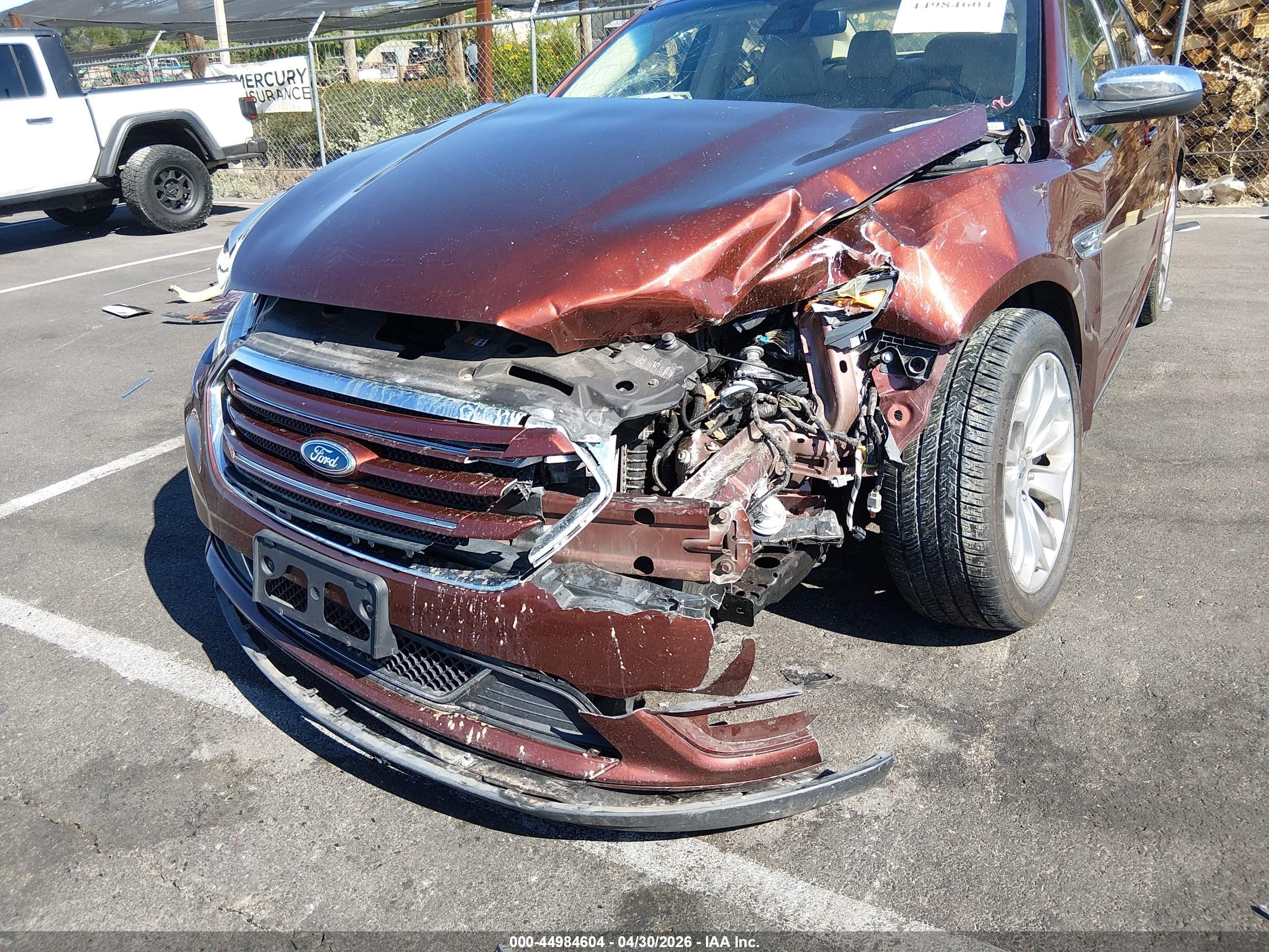 2015 Ford Taurus Limited Orange vin: 1FAHP2F89FG167583