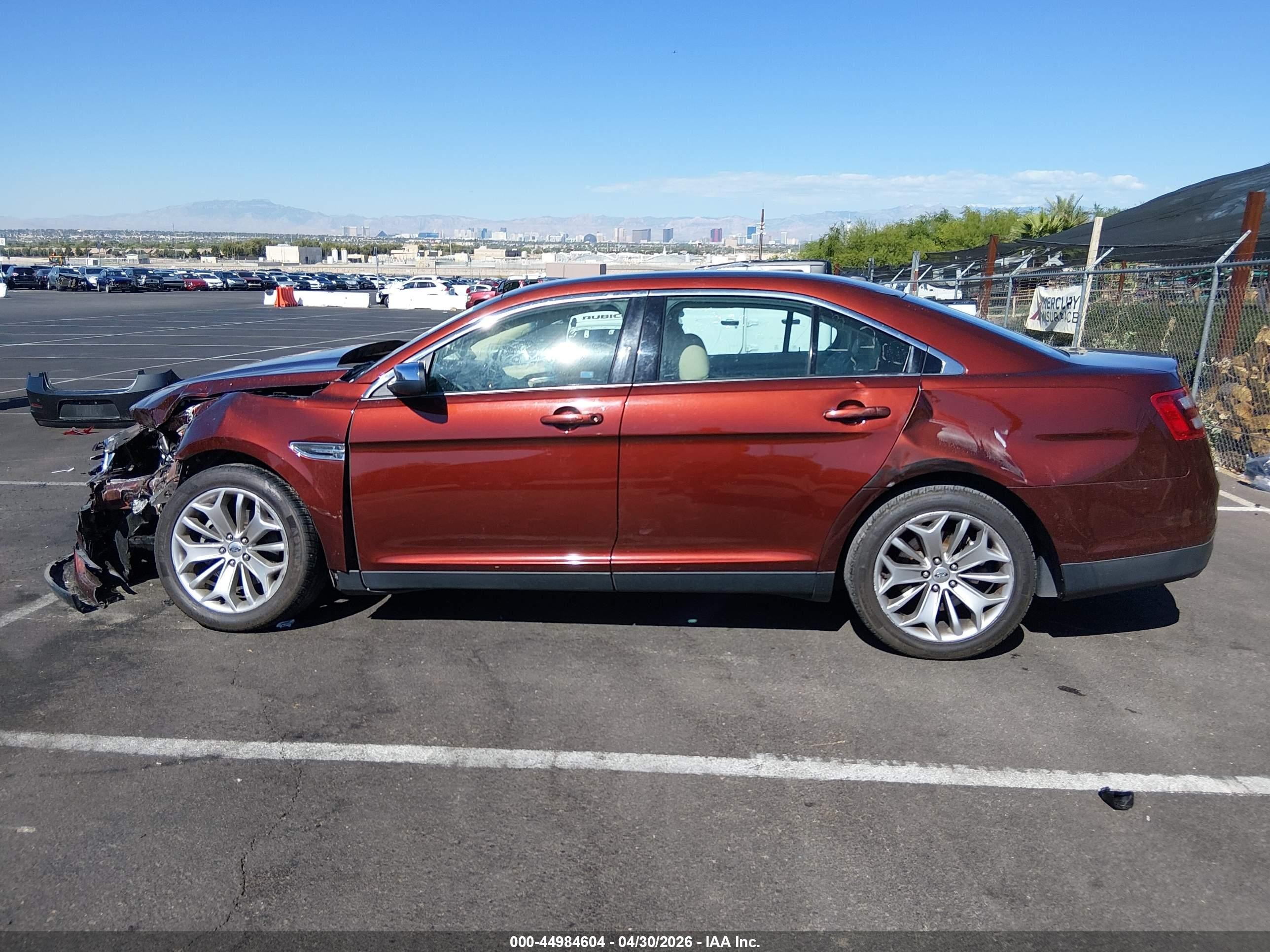 2015 Ford Taurus Limited Orange vin: 1FAHP2F89FG167583