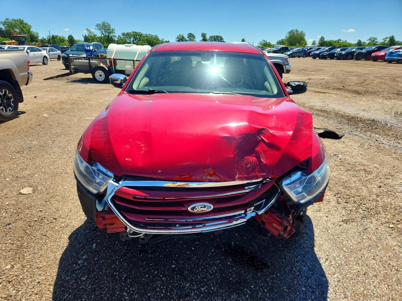 2013 Ford Taurus Limited Red vin: 1FAHP2F8XDG137764