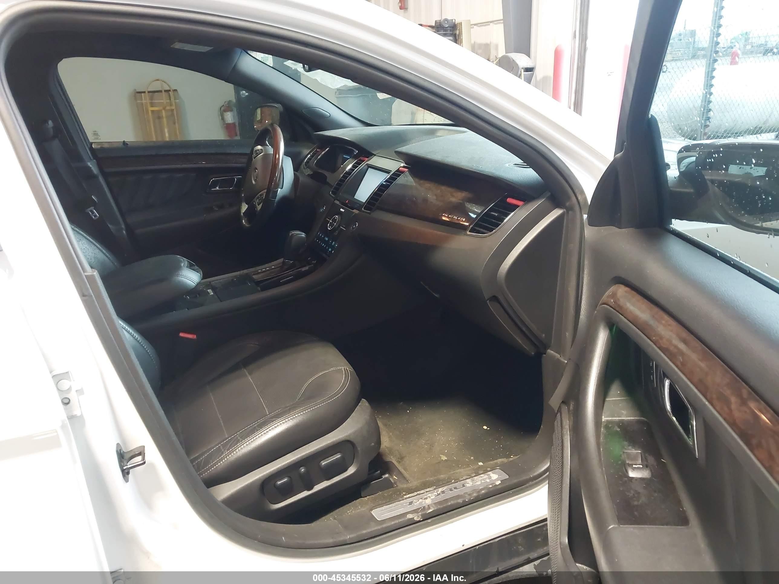 2013 Ford Taurus Limited White vin: 1FAHP2F8XDG214665