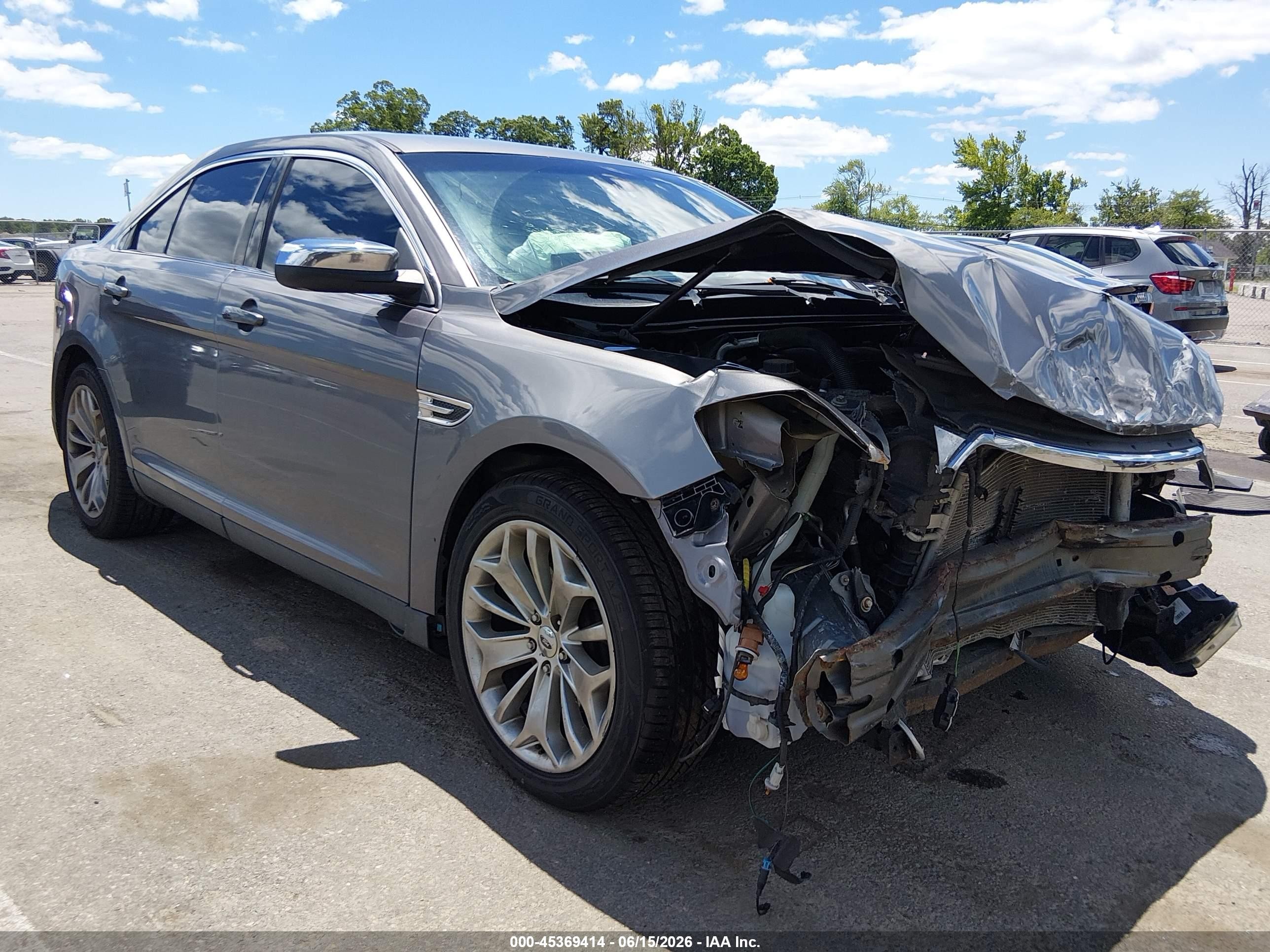 2014 Ford Taurus Limited Gray vin: 1FAHP2F8XEG105074