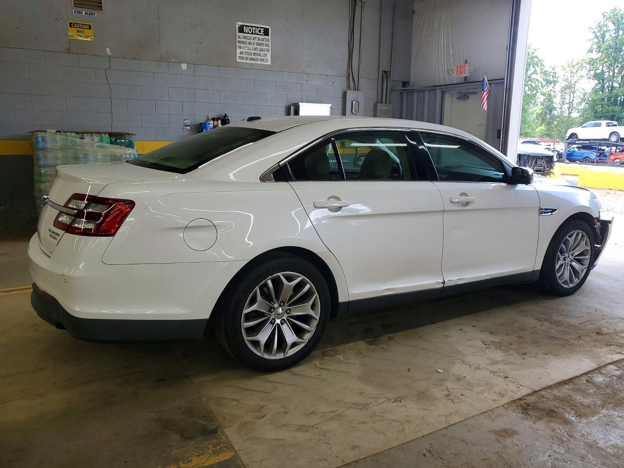 2014 Ford Taurus Limited White vin: 1FAHP2F8XEG128564