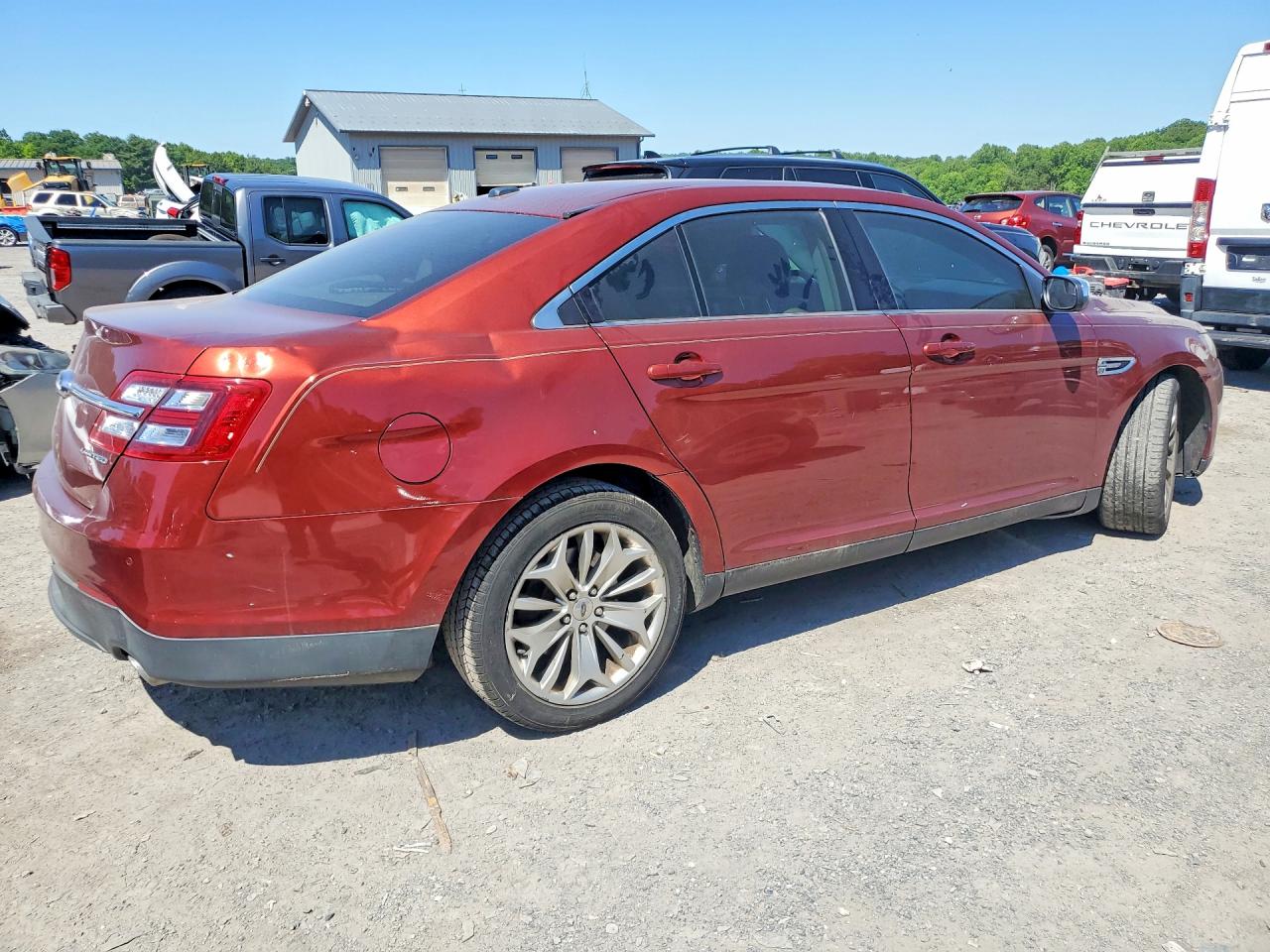 2014 Ford Taurus Limited Burgundy vin: 1FAHP2F8XEG176131