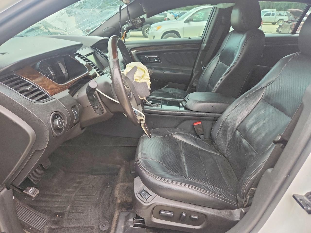 2015 Ford Taurus Limited White vin: 1FAHP2F8XFG138867
