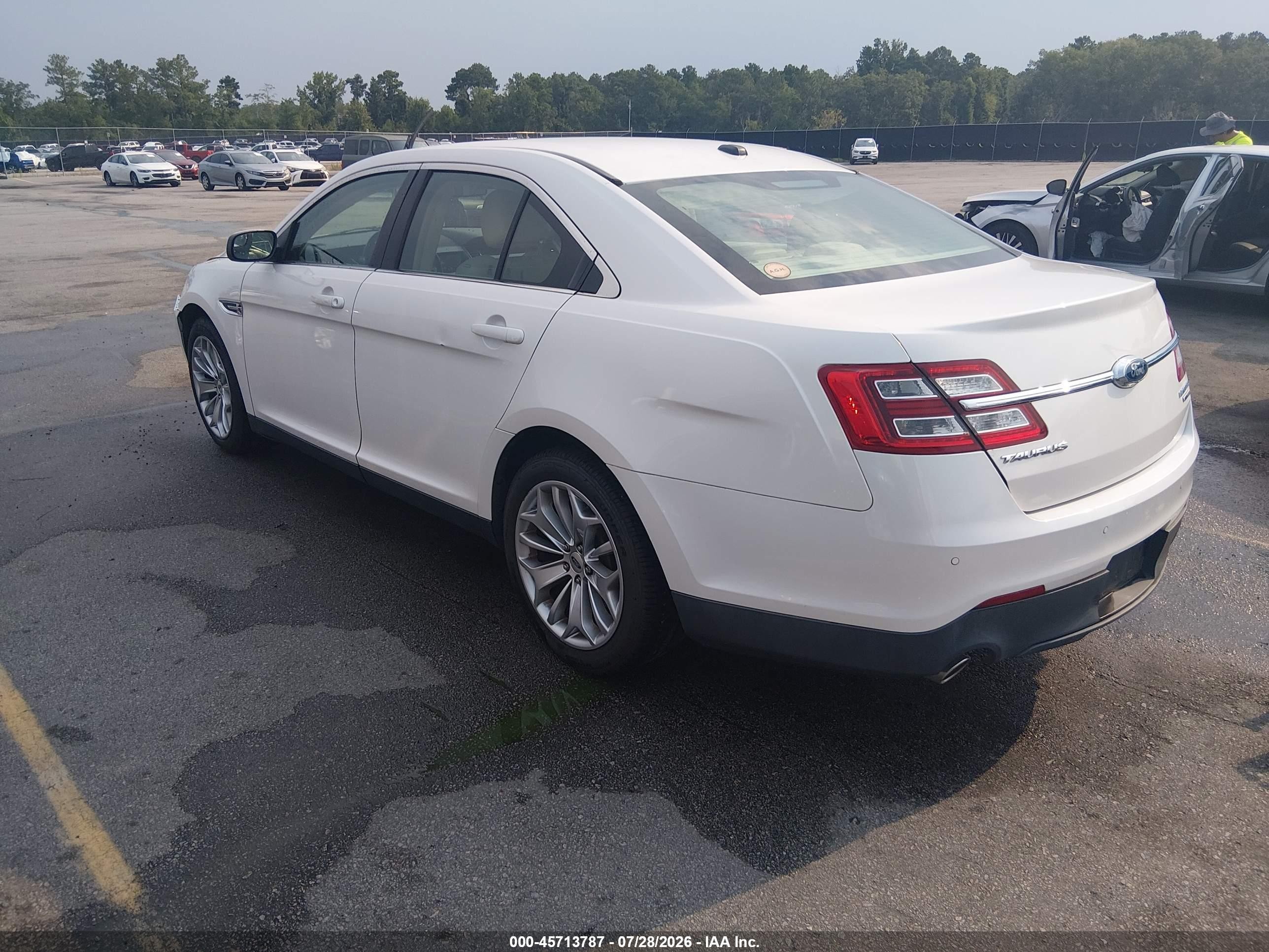 2015 Ford Taurus Limited White vin: 1FAHP2F8XFG171111