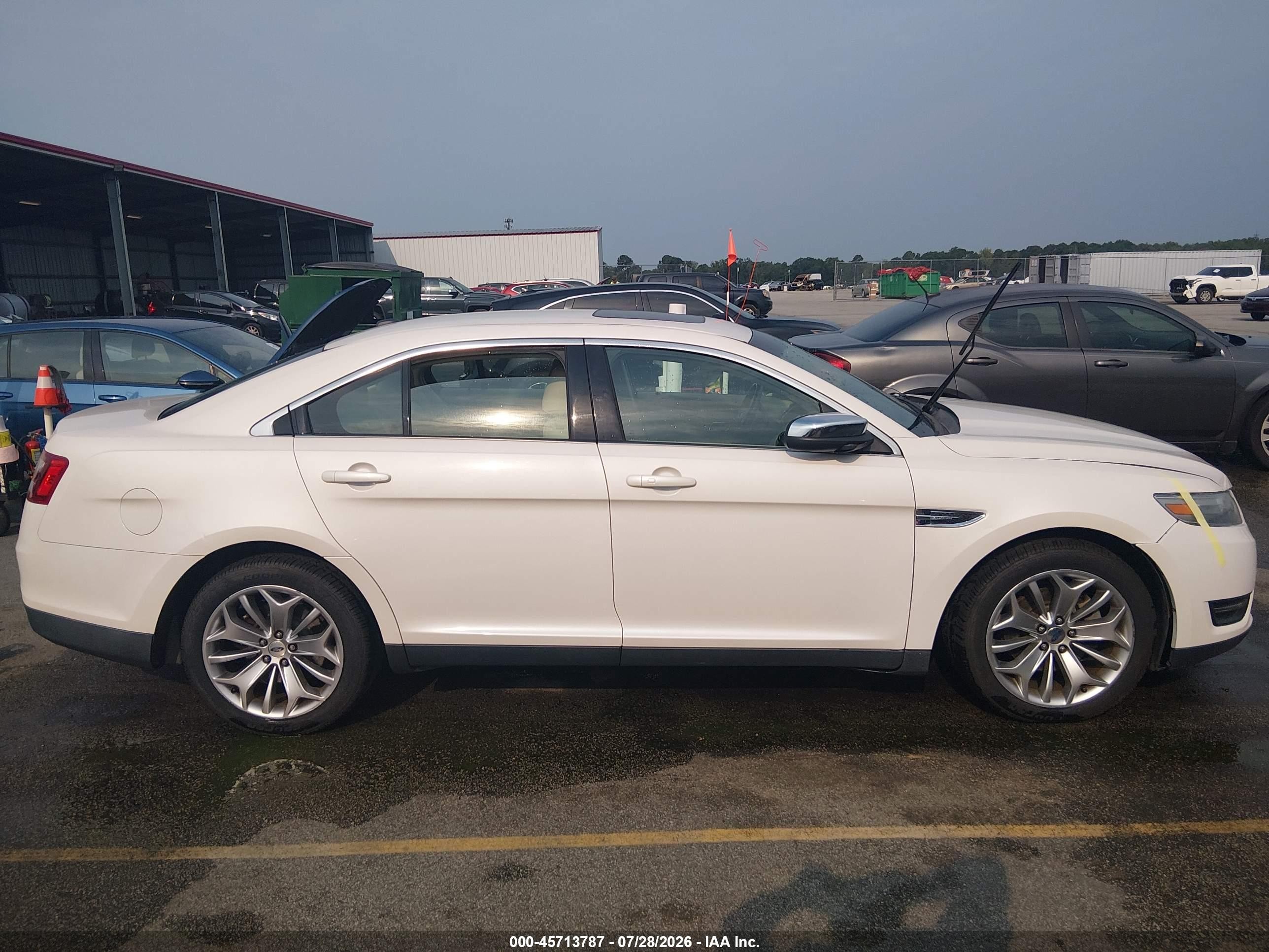 2015 Ford Taurus Limited White vin: 1FAHP2F8XFG171111