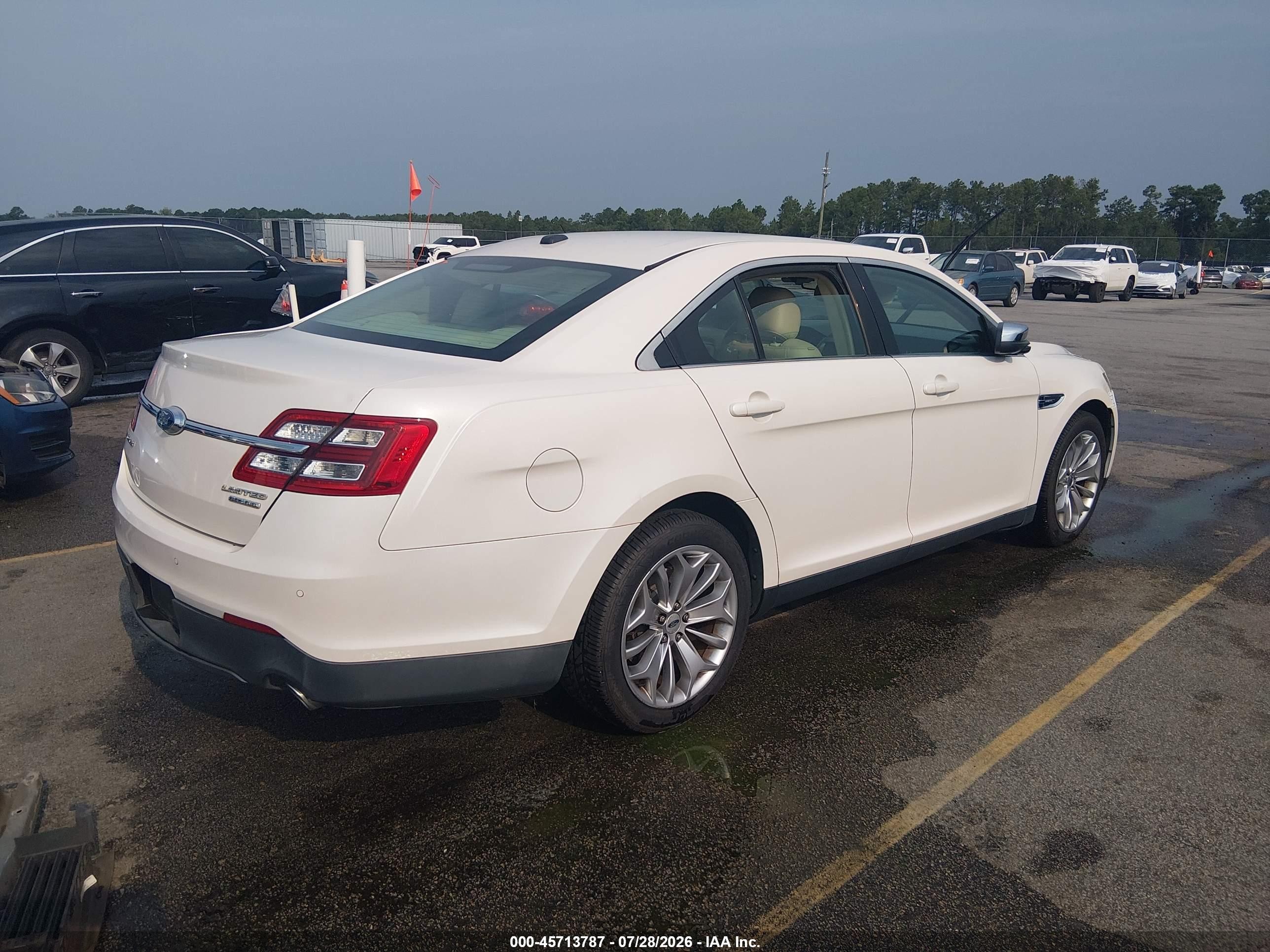 2015 Ford Taurus Limited White vin: 1FAHP2F8XFG171111