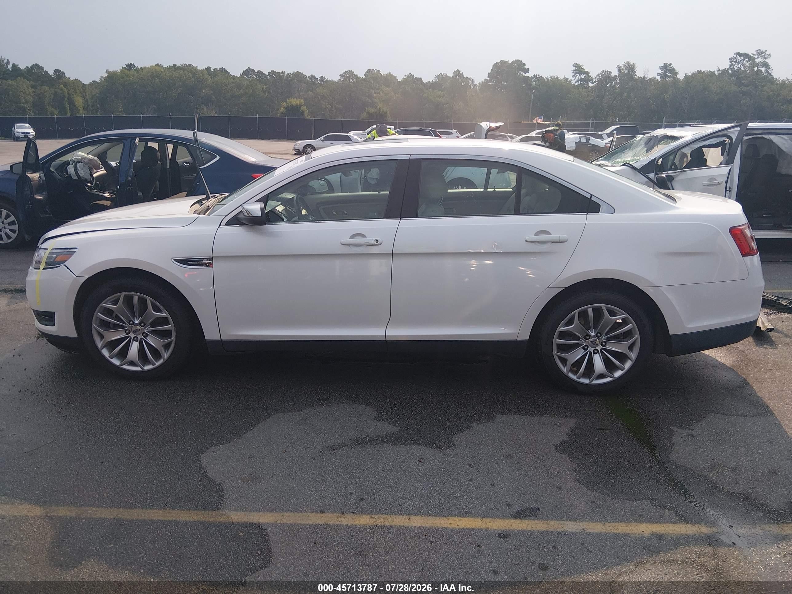 2015 Ford Taurus Limited White vin: 1FAHP2F8XFG171111