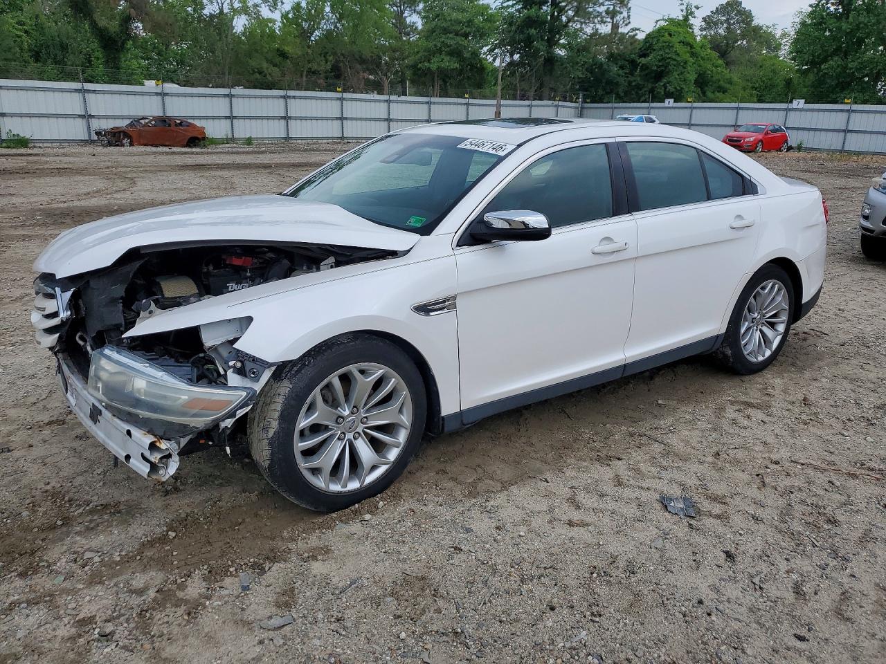 2014 Ford Taurus Limited White vin: 1FAHP2F90EG109689