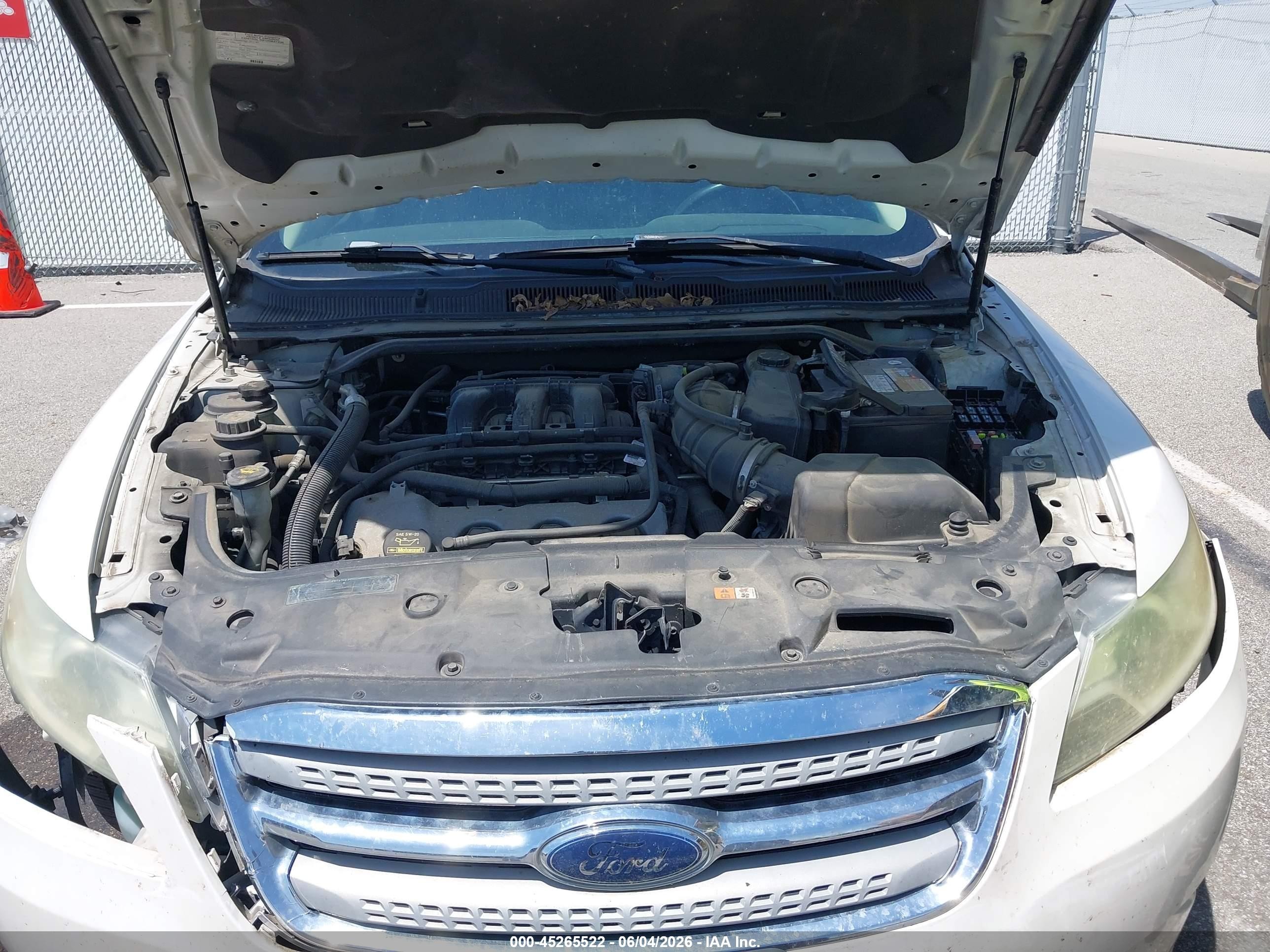 2010 Ford Taurus Limited Белый vin: 1FAHP2FW0AG145611