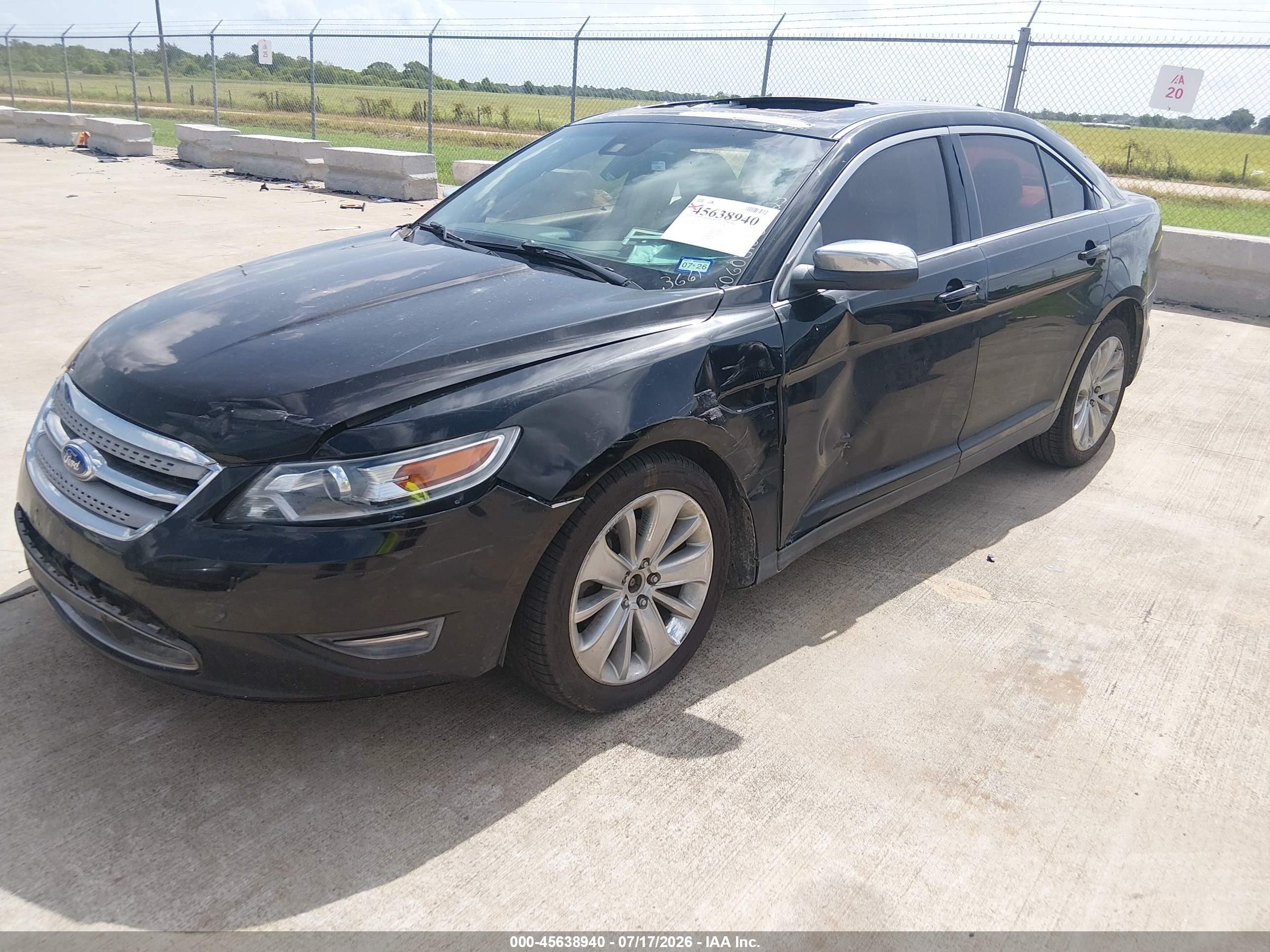2012 Ford Taurus Limited Black vin: 1FAHP2FW0CG123661