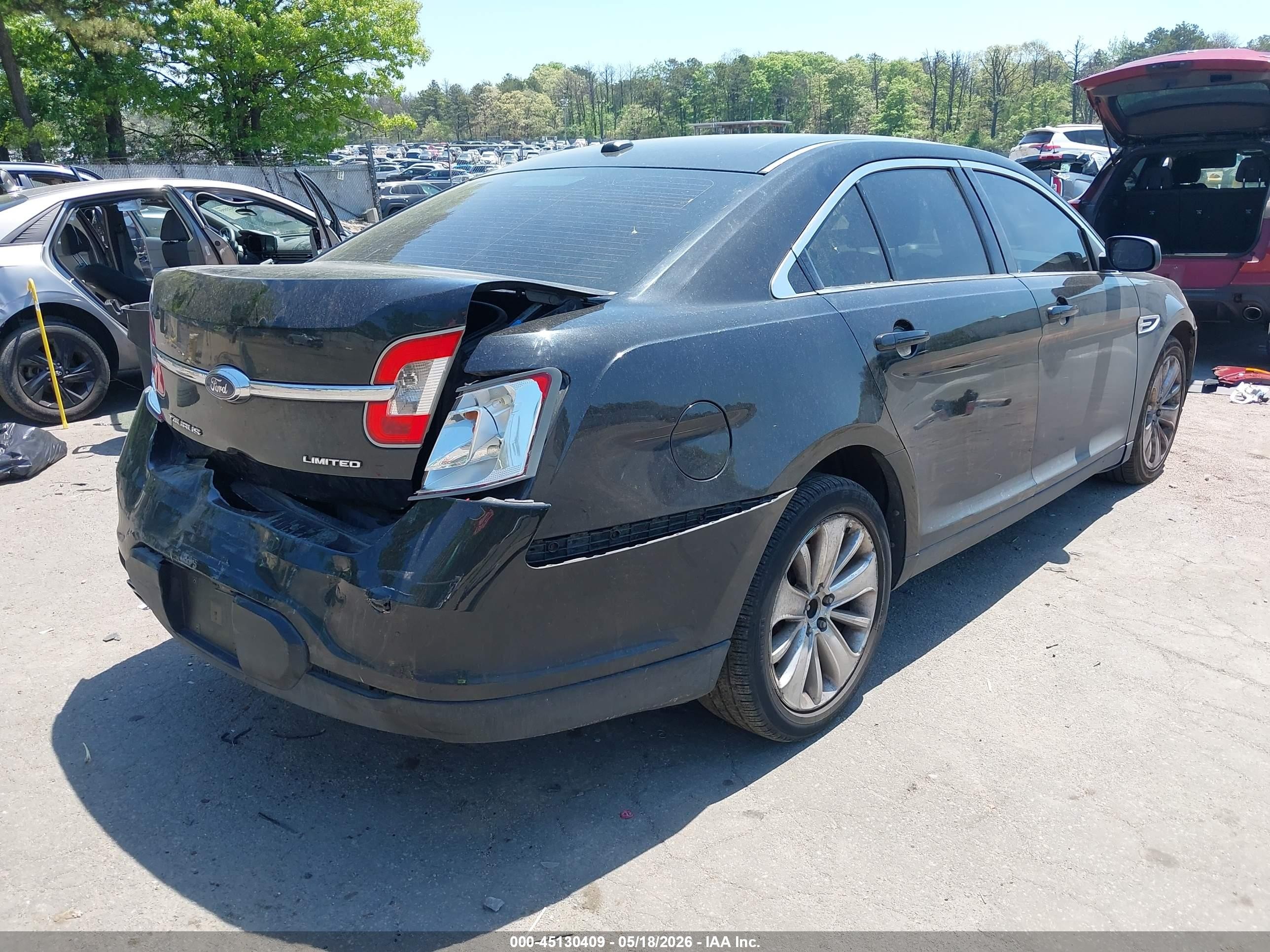 2010 Ford Taurus Limited Black vin: 1FAHP2FW3AG136630