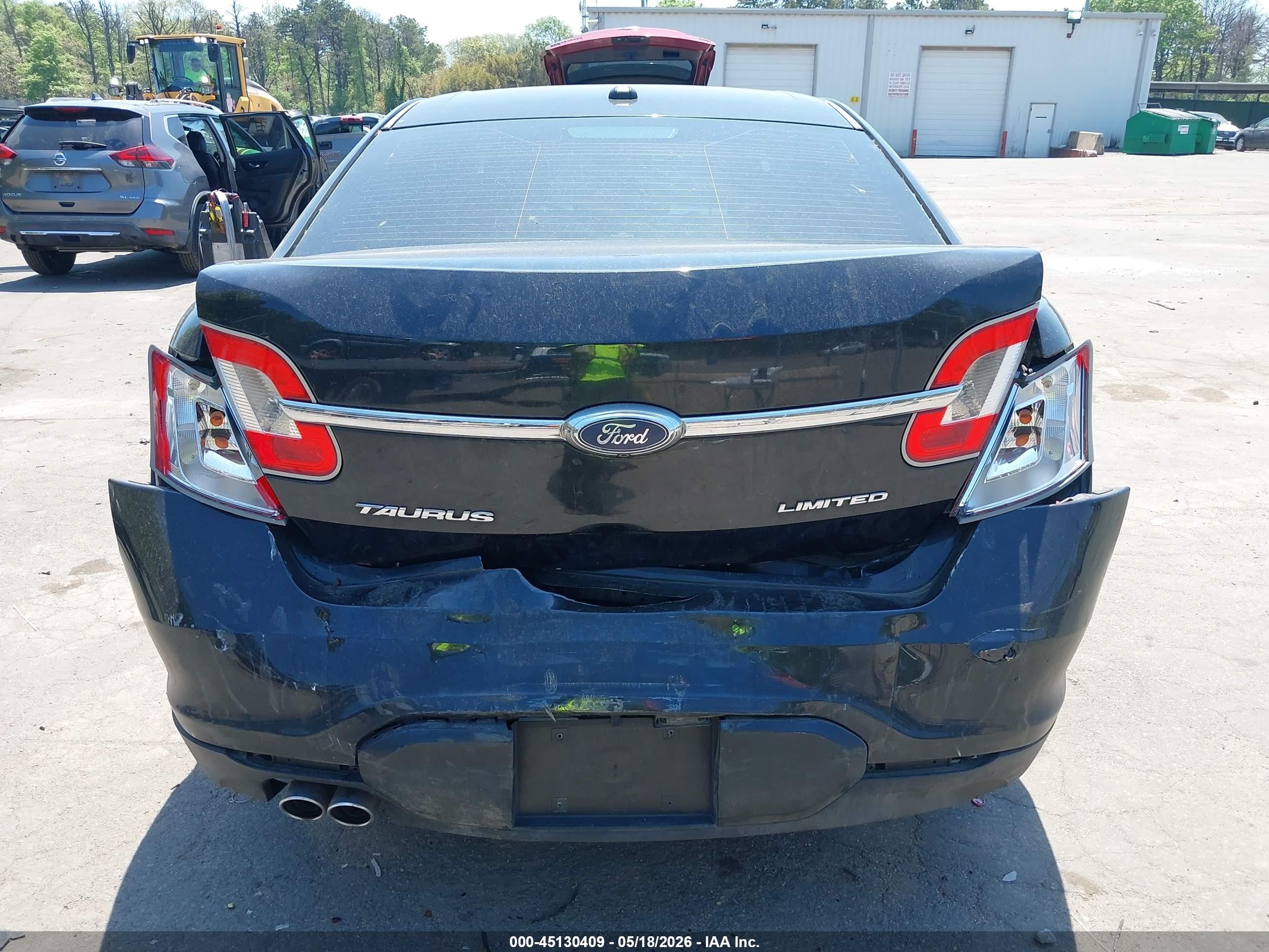 2010 Ford Taurus Limited Black vin: 1FAHP2FW3AG136630