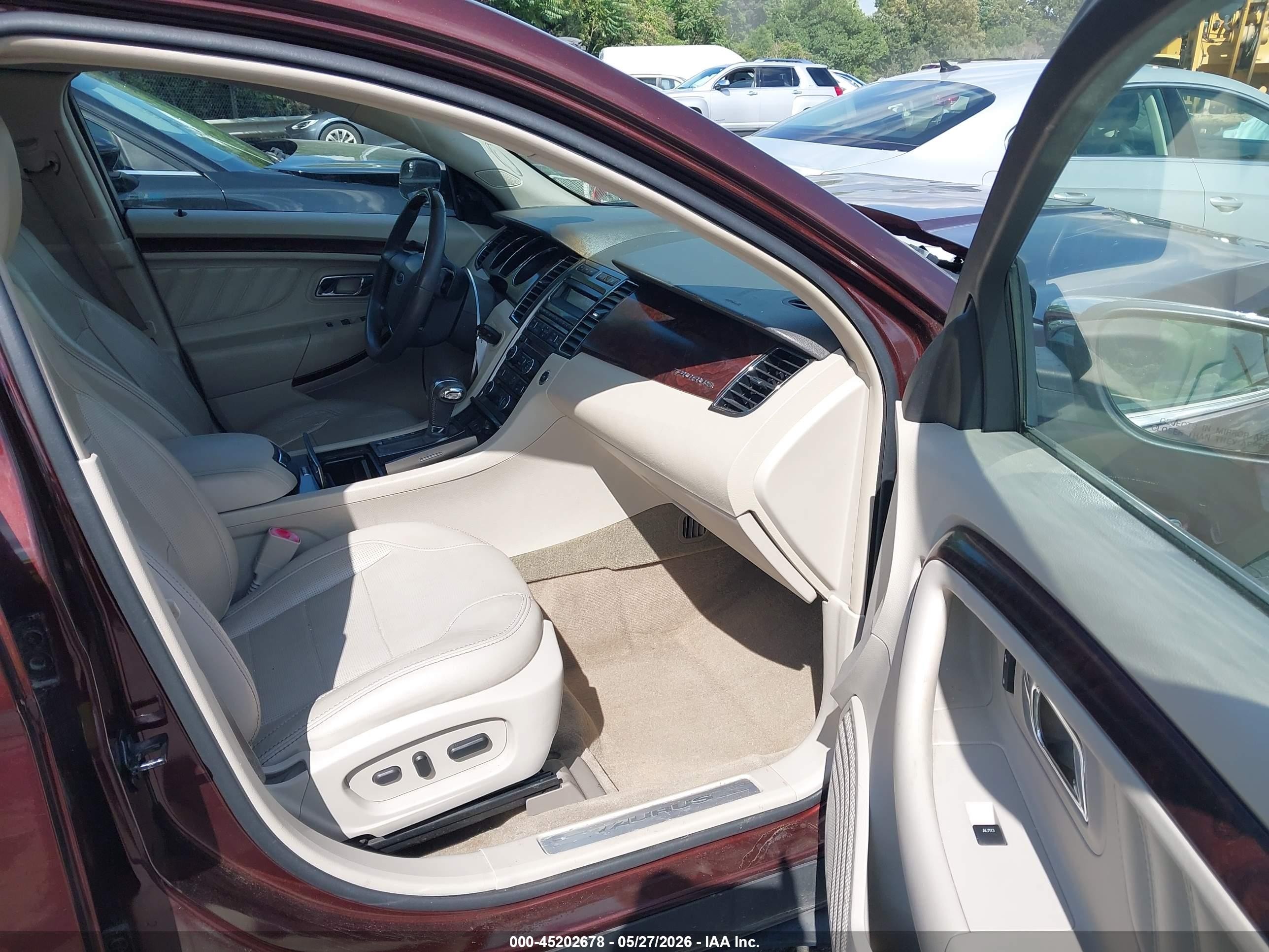 2012 Ford Taurus Limited Burgundy vin: 1FAHP2FW3CG123007