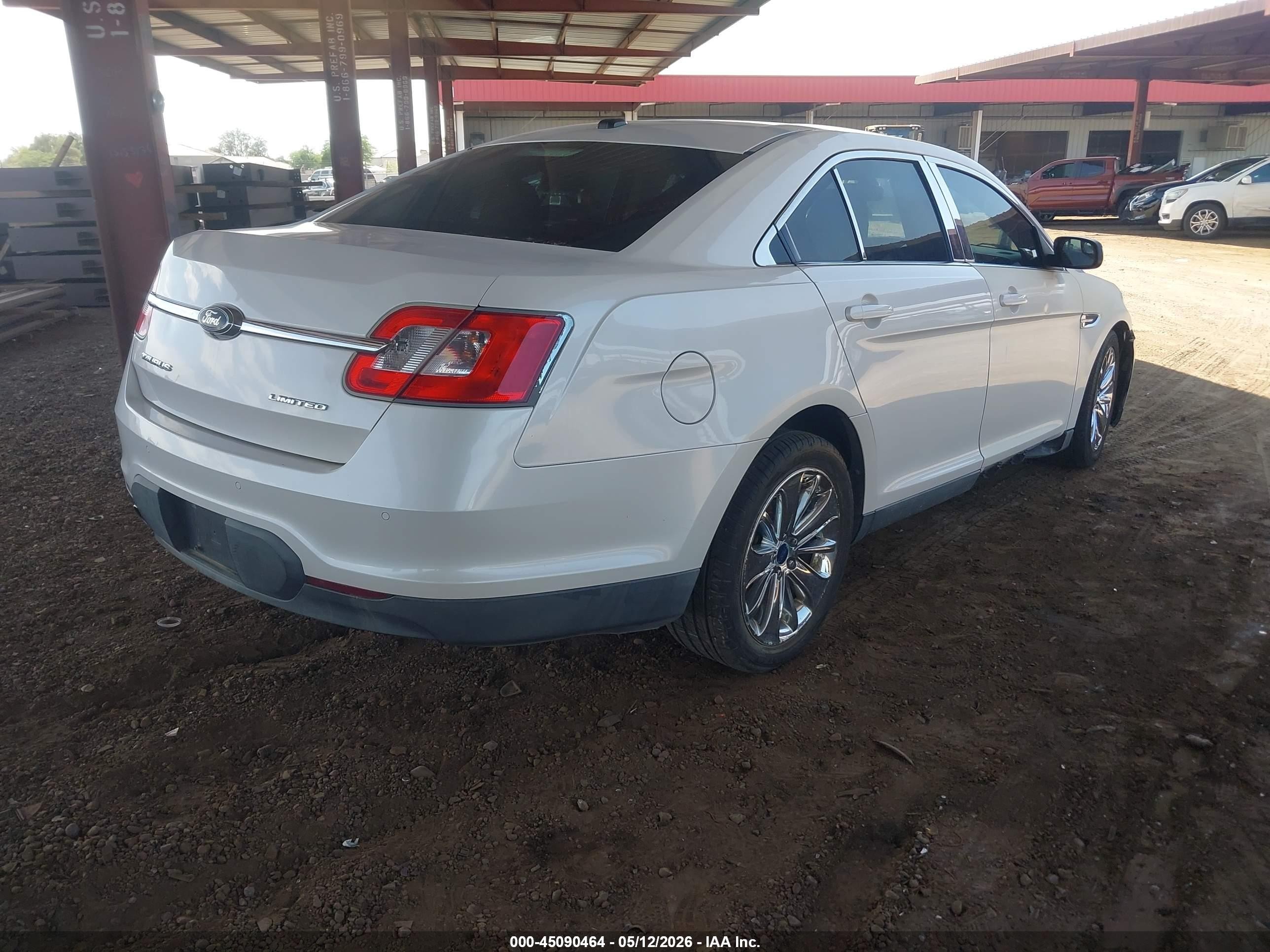 2010 Ford Taurus Limited White vin: 1FAHP2FW4AG149449
