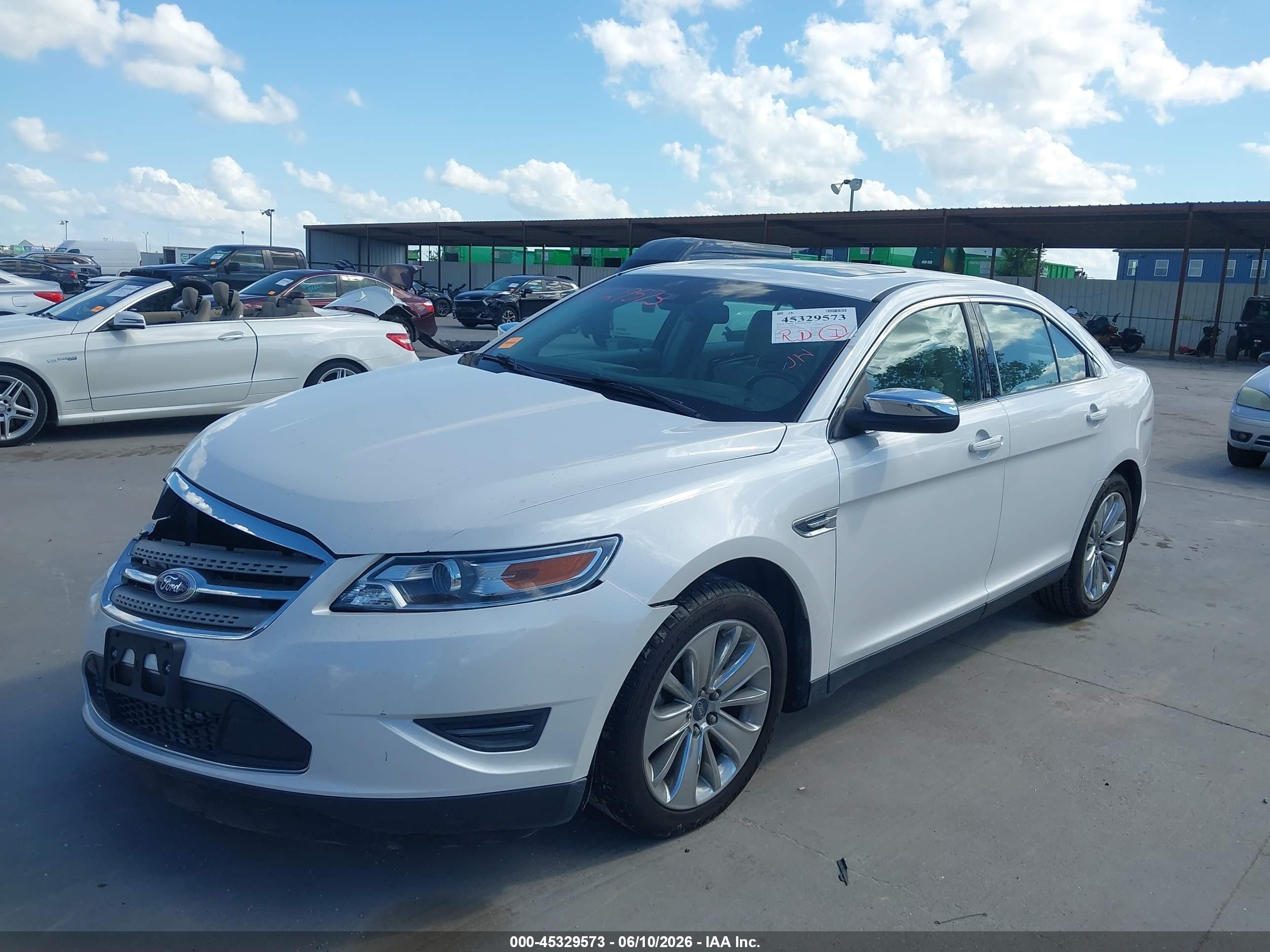 2012 Ford Taurus Limited White vin: 1FAHP2FW4CG143380