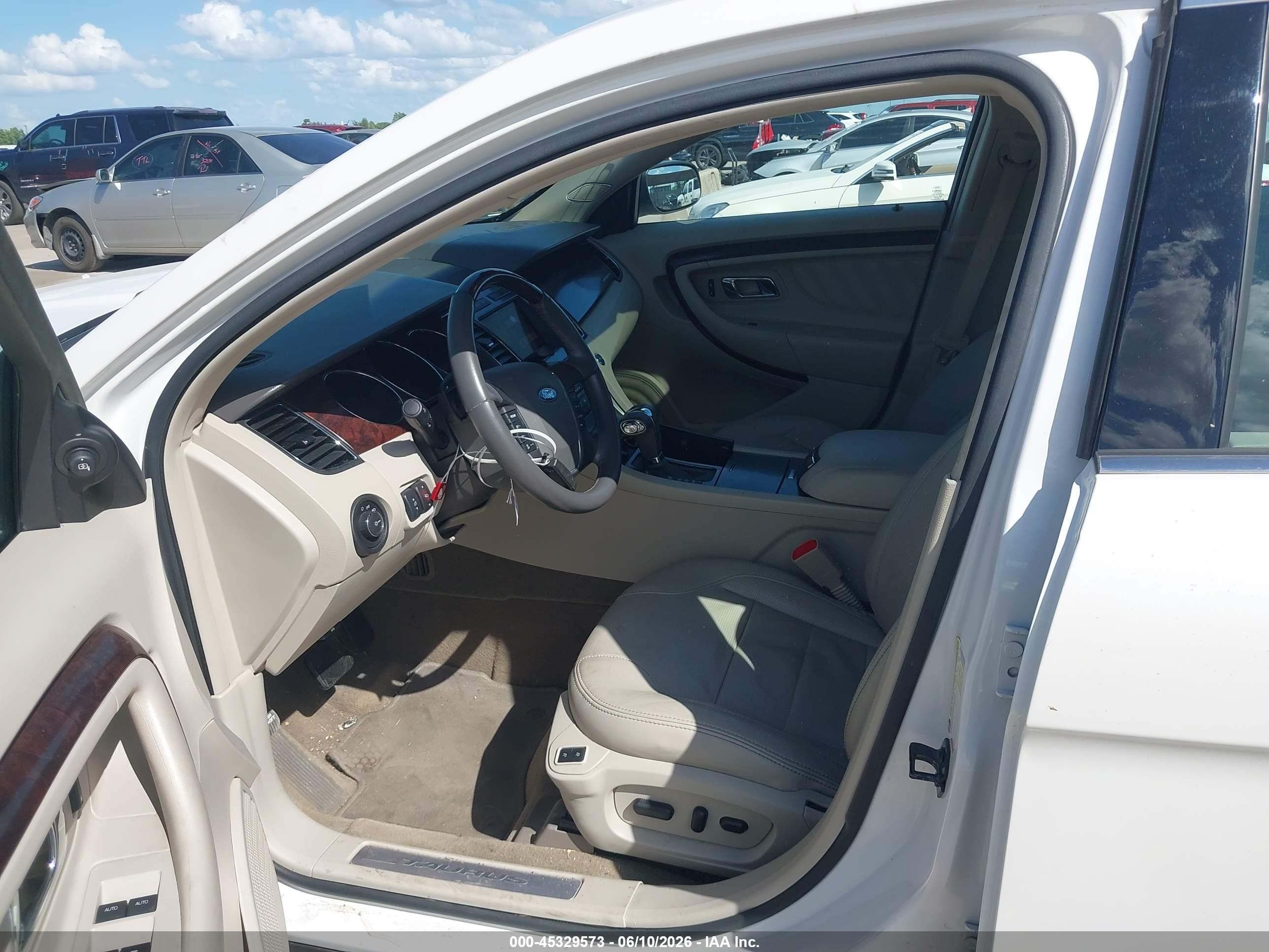 2012 Ford Taurus Limited White vin: 1FAHP2FW4CG143380