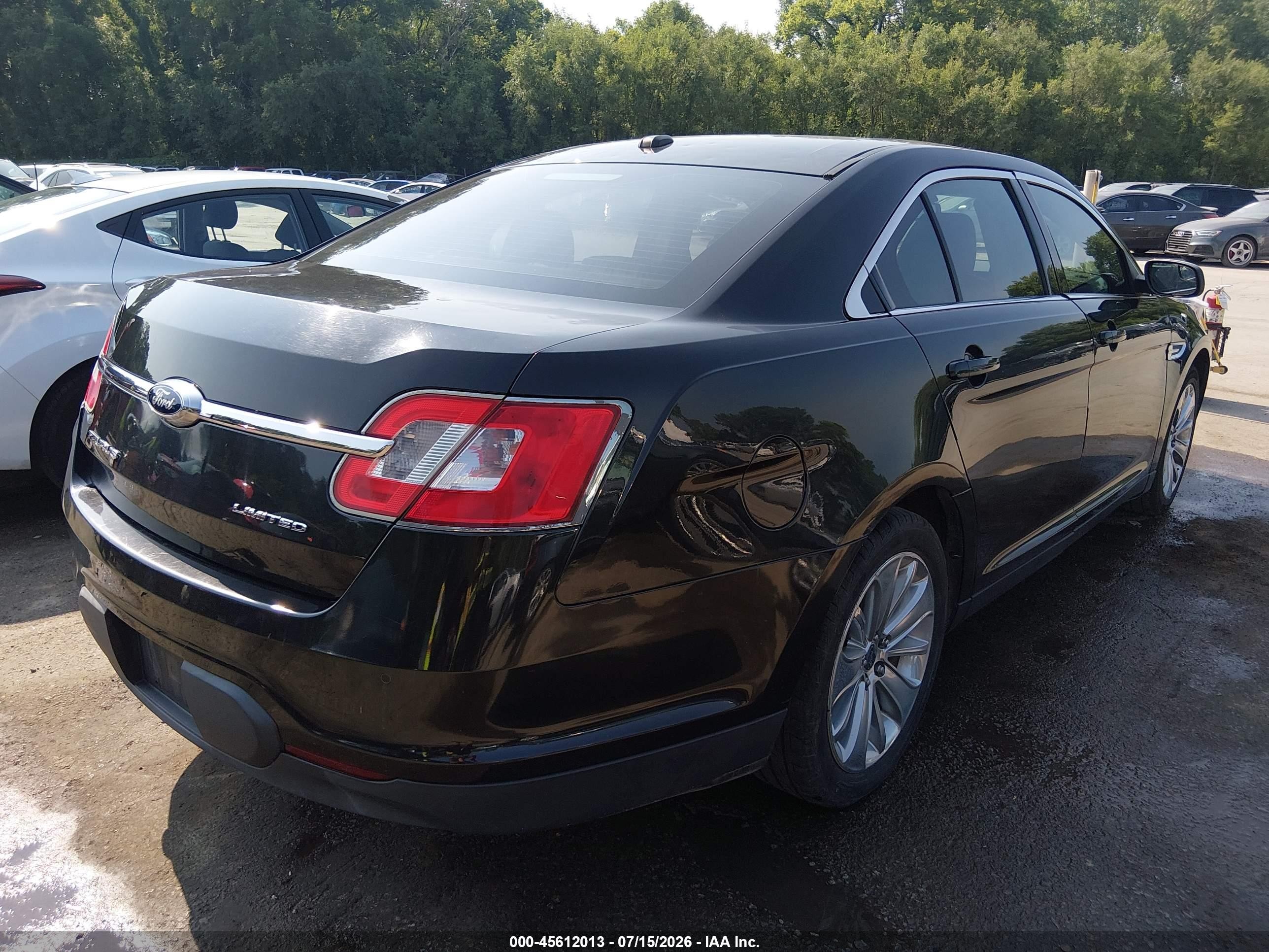 2012 Ford Taurus Limited Black vin: 1FAHP2FW5CG144344