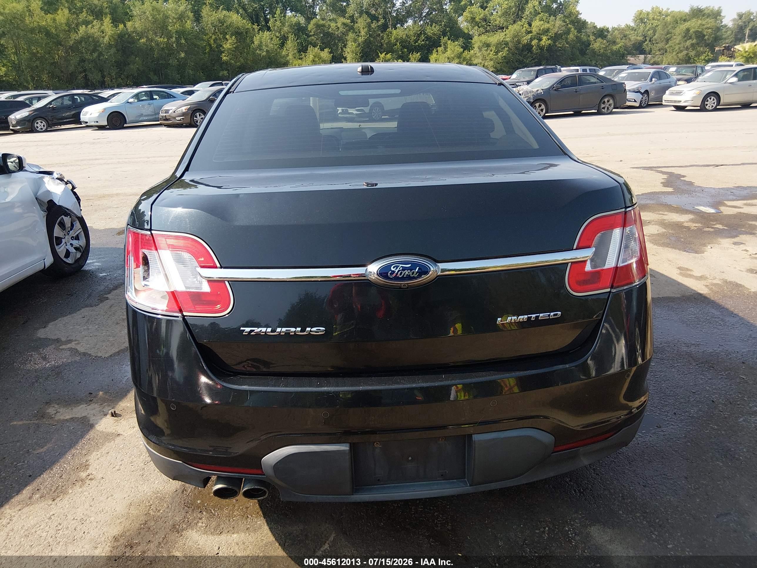 2012 Ford Taurus Limited Black vin: 1FAHP2FW5CG144344