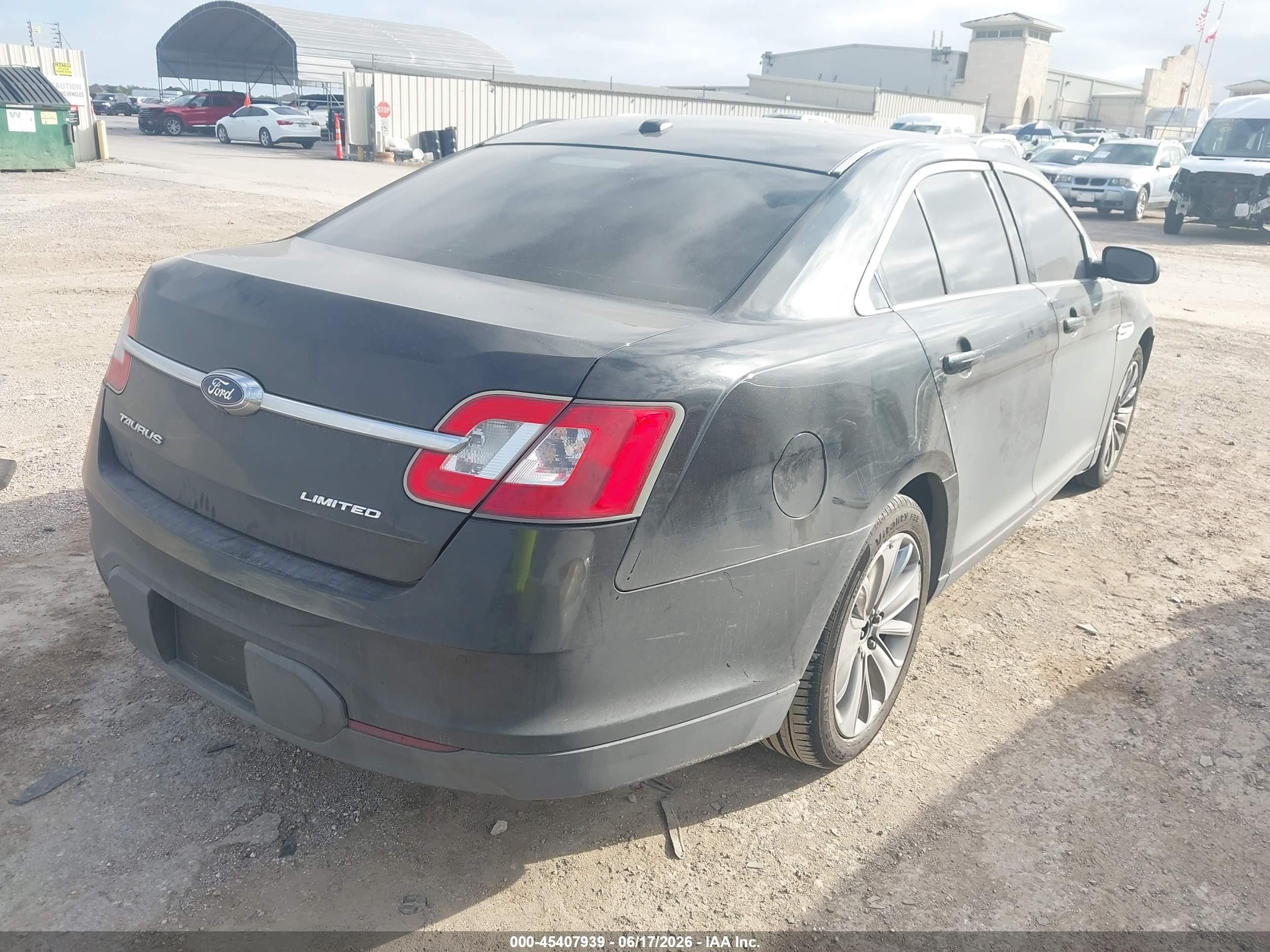 2012 Ford Taurus Limited Black vin: 1FAHP2FW6CG126449