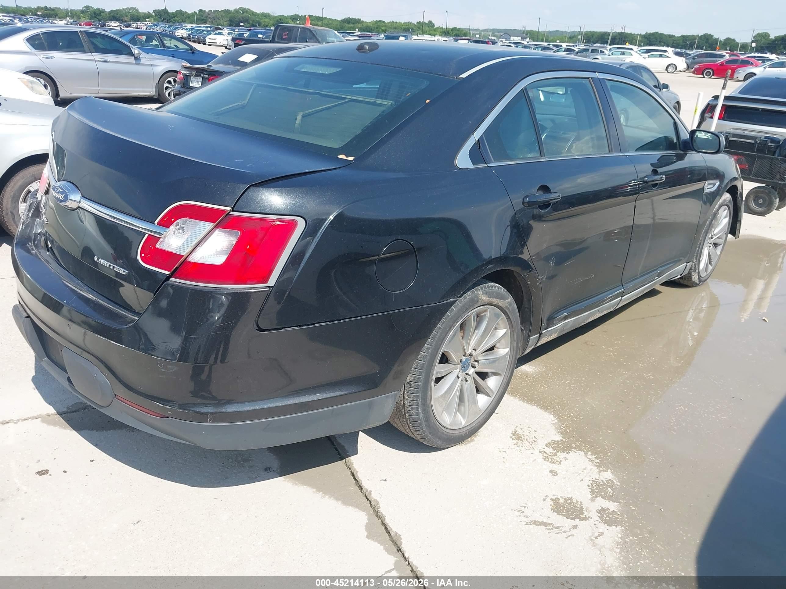 2010 Ford Taurus Limited Black vin: 1FAHP2FW9AG153660