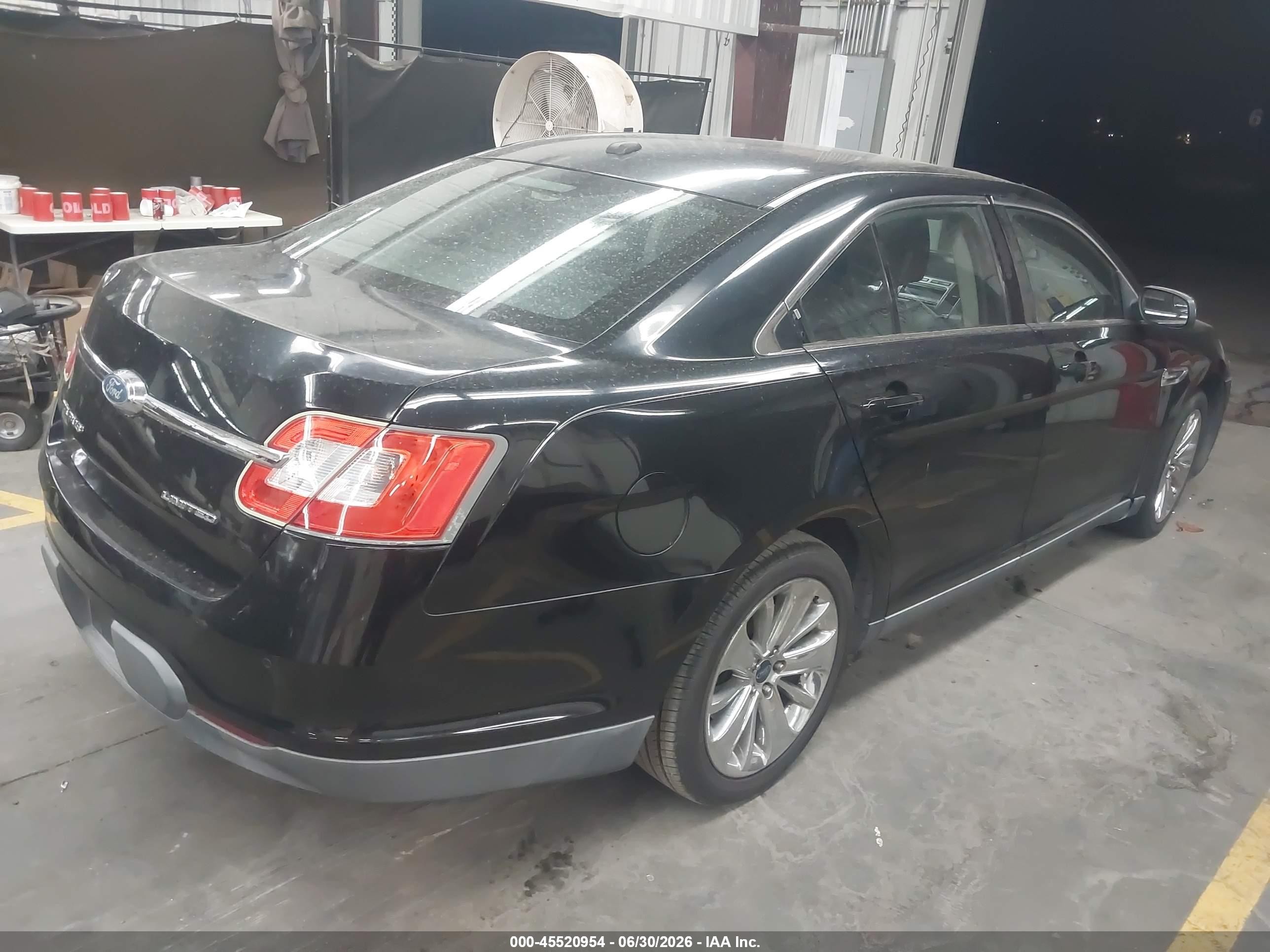 2012 Ford Taurus Limited Черный vin: 1FAHP2FW9CG100749