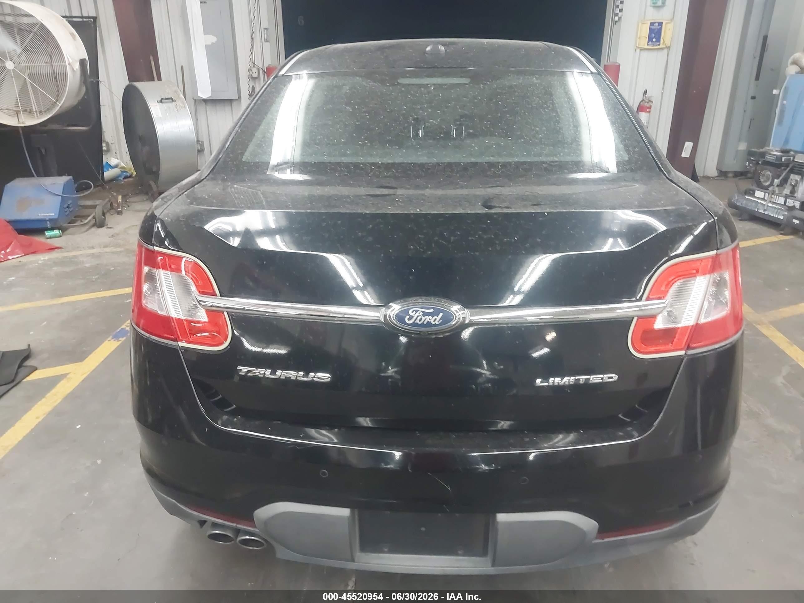2012 Ford Taurus Limited Черный vin: 1FAHP2FW9CG100749