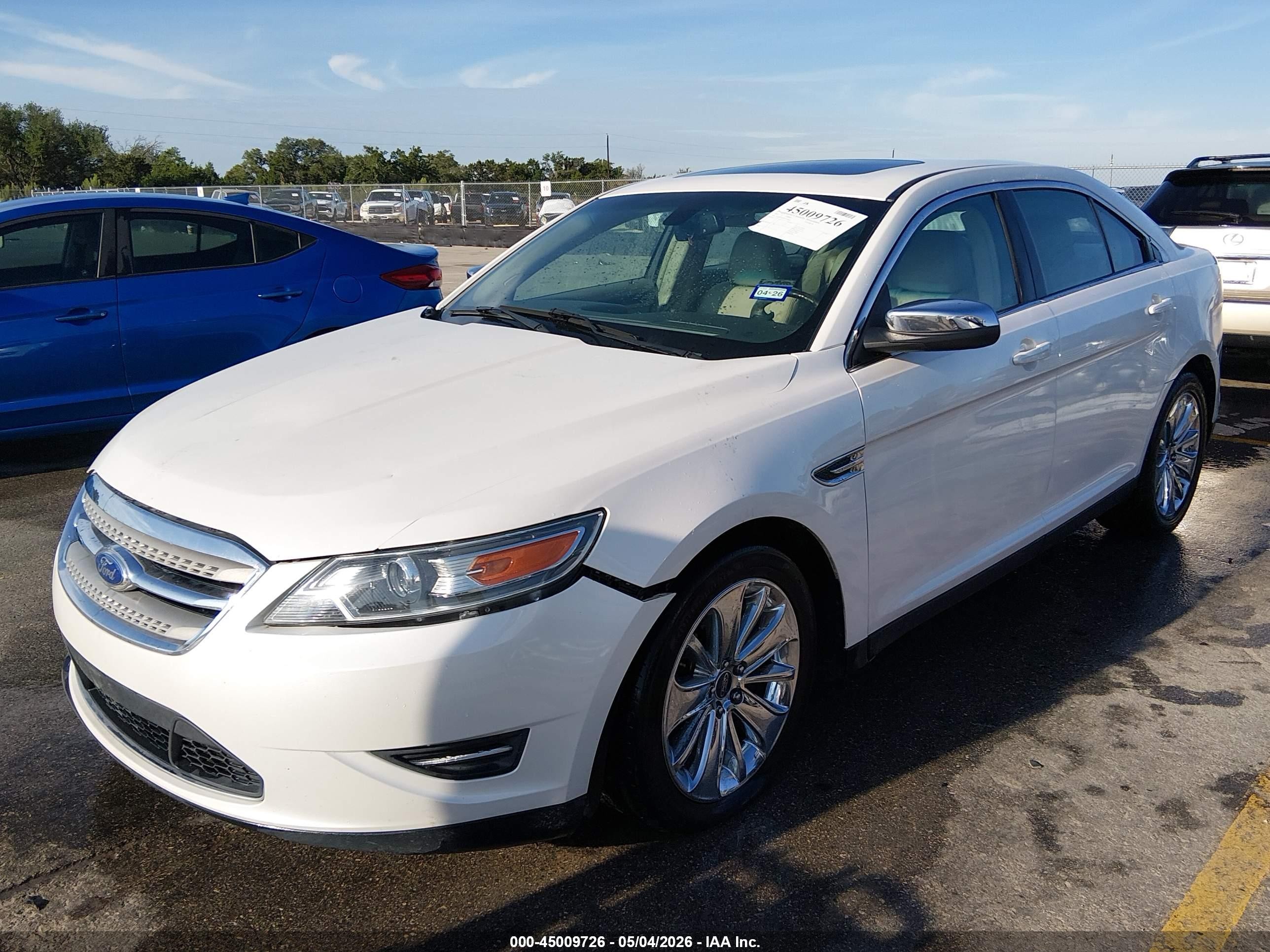 2012 Ford Taurus Limited White vin: 1FAHP2FW9CG134691