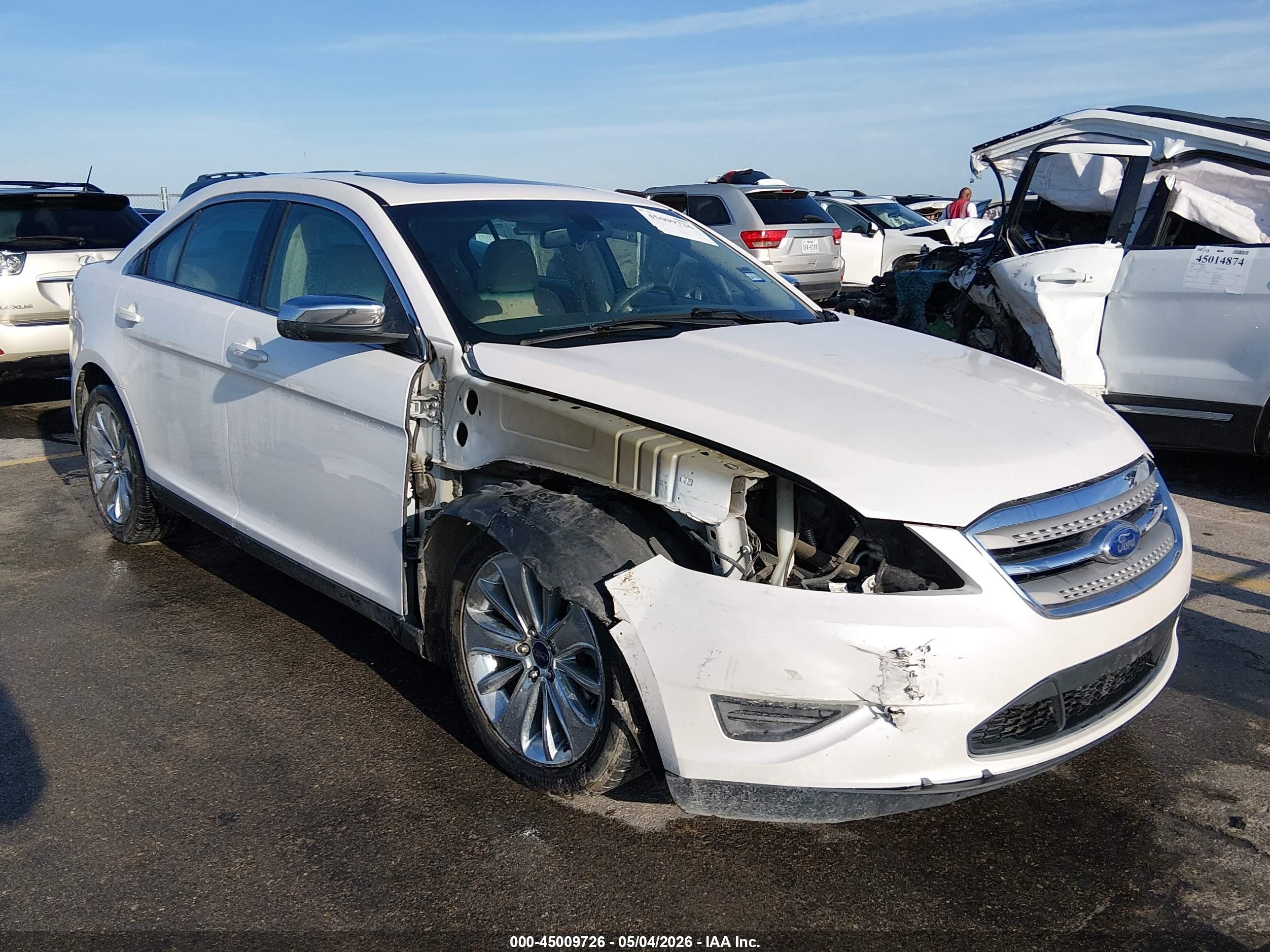 2012 Ford Taurus Limited Белый vin: 1FAHP2FW9CG134691