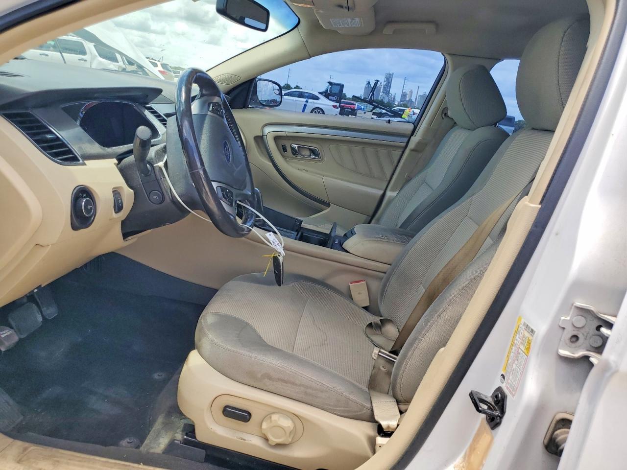 2015 Ford Taurus Sel White vin: 1FAHP2H80FG166027