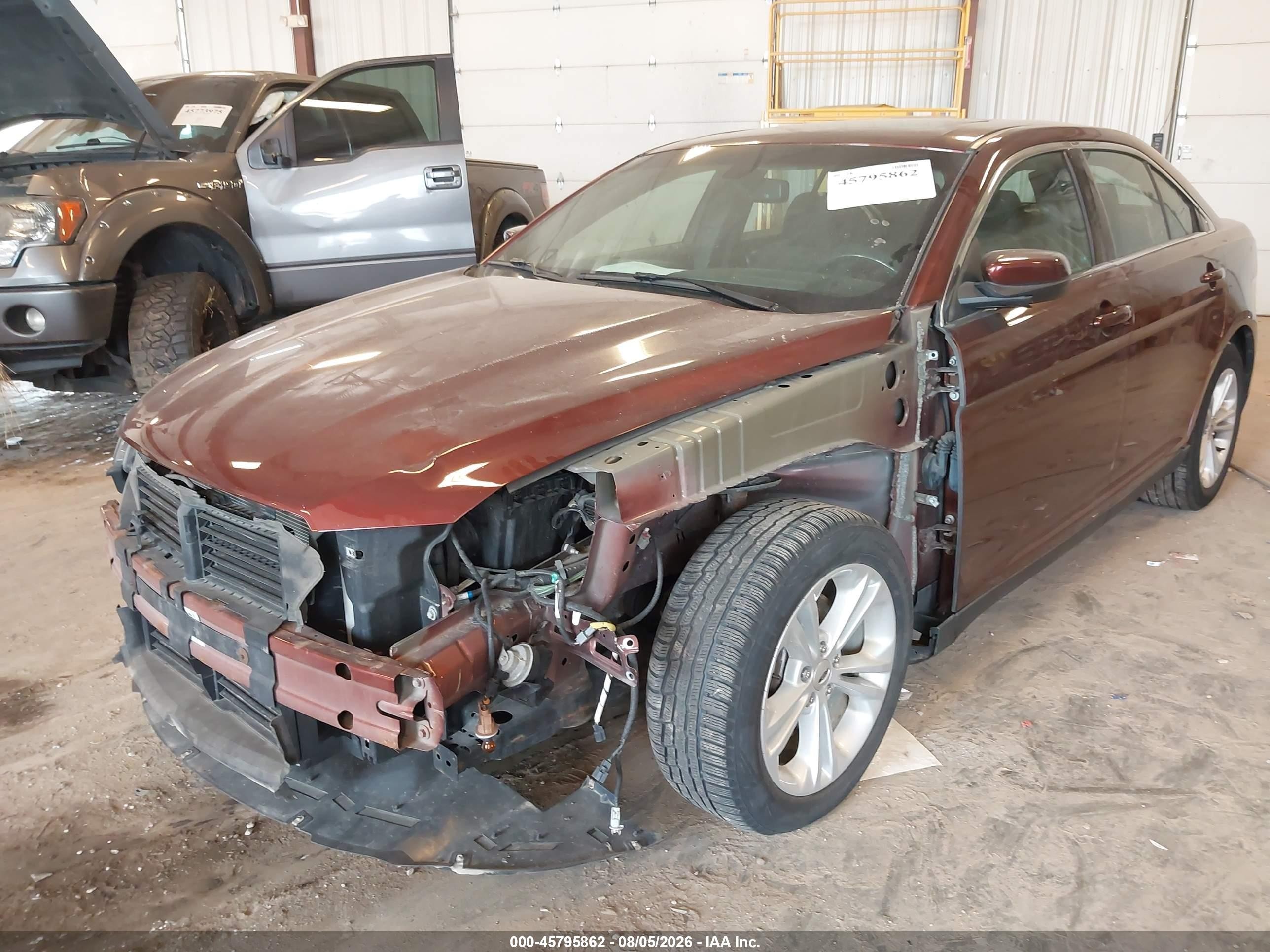 2015 Ford Taurus Sel Burgundy vin: 1FAHP2H82FG135040
